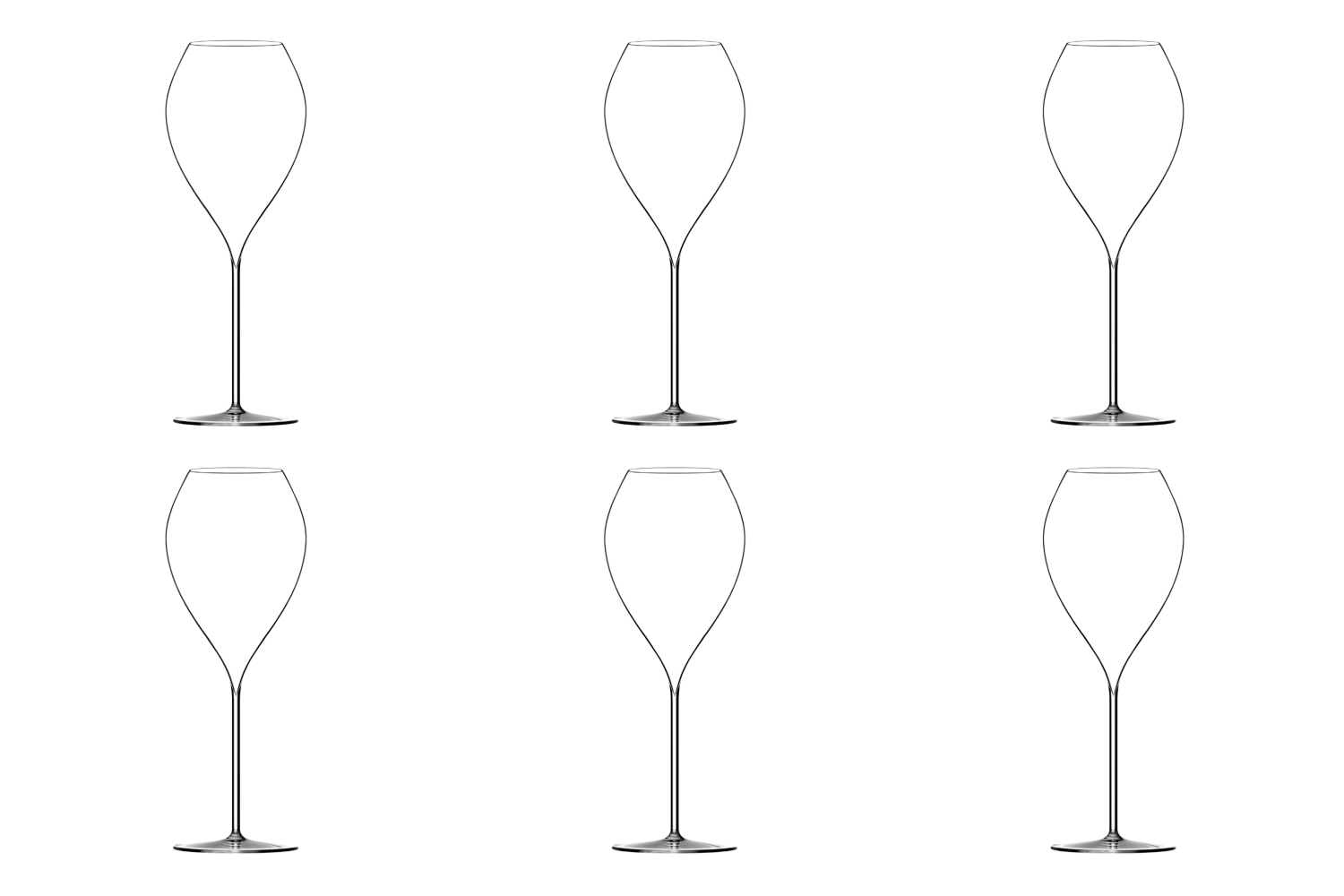 Bild von Lehmann Glass - 6er Set Jamesse Grand Champagnerglas 45 cl mundgeblasen