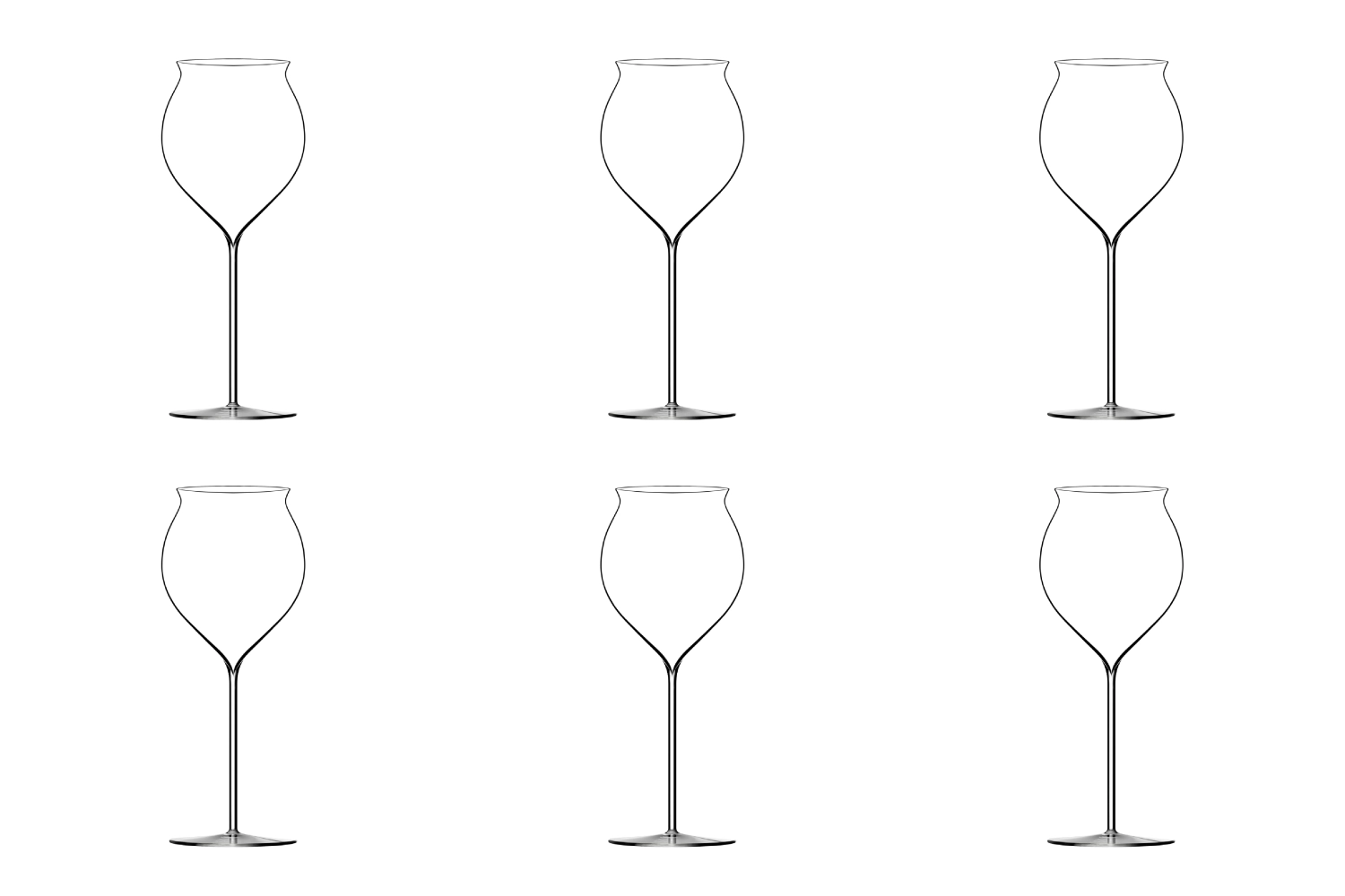 Bild von Lehmann Glass - 6er Set Jamesse Synergie Sakéglas 40 cl mundgeblasen