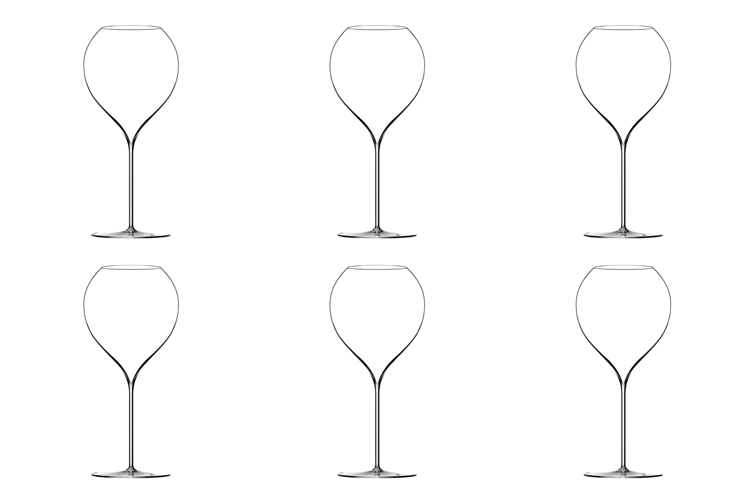 Bild von Lehmann Glass - 6er Set Jamesse Synergie Universalglas 75 cl mundgeblasen