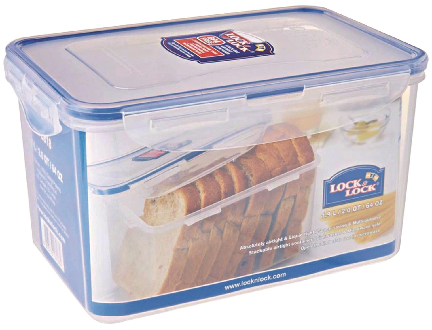 Picture of Lock&Lock - Storage Container 1.9 L 20.5 x 13.4 x 11.8 cm
