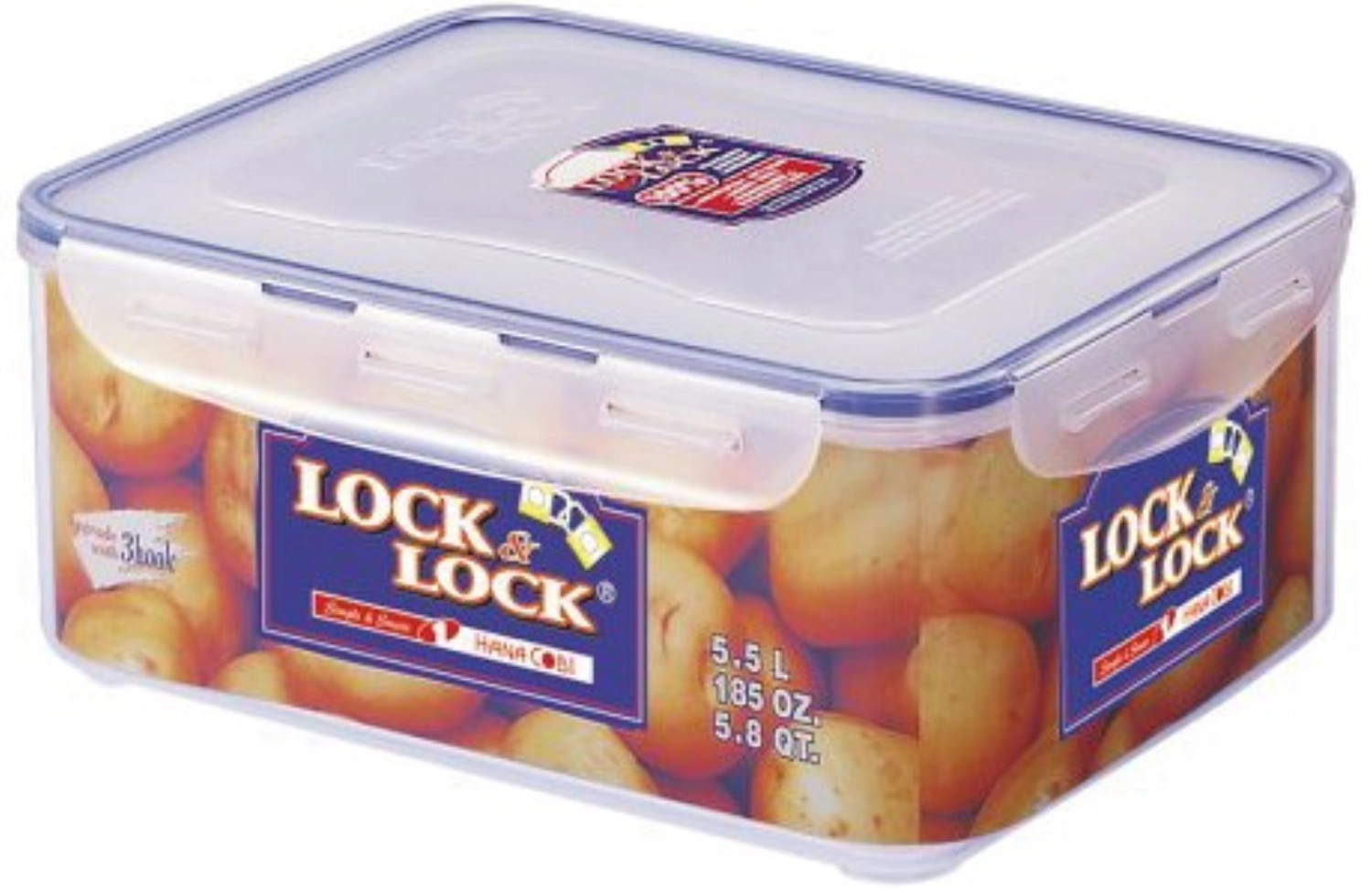 Immagine di Lock&Lock - Contenitore rettangolare 5.5 lt con inserto scolapiatti 29.5 x 23 x 11.8 cm
