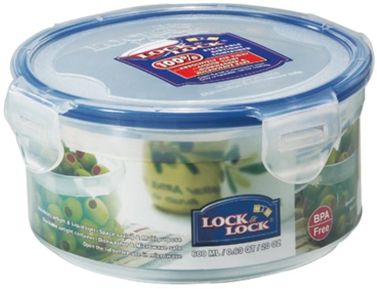 Picture of Lock&Lock - Storage Container Round 0.6 L D 14.2 cm H 14.7 cm