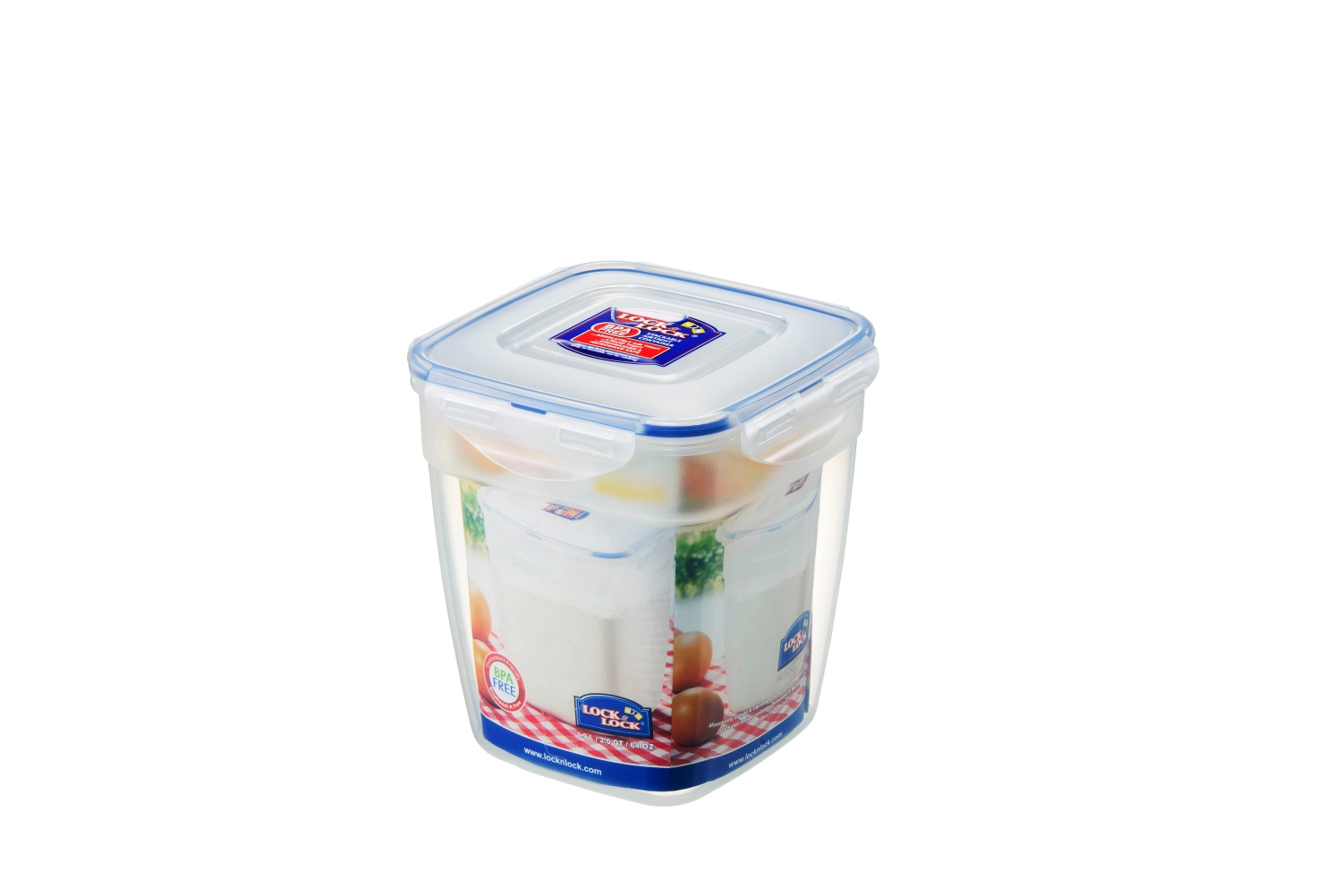 Picture of Lock&Lock - Stackable Storage Container 1.9 L 18 x 18 x 20 cm