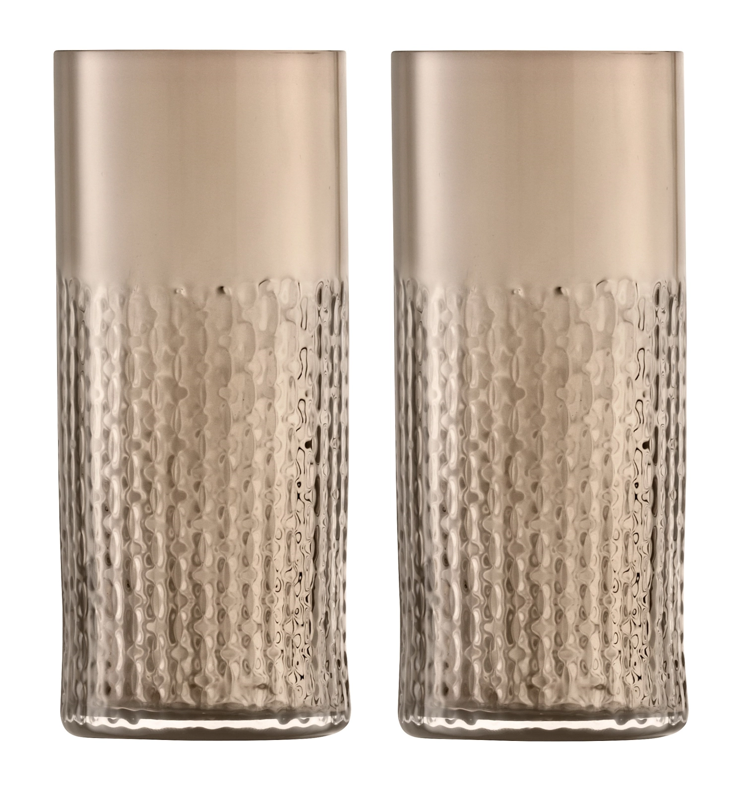 Bild von LSA - 2er Set Wicker Longdrinkglas 400 ml taupe