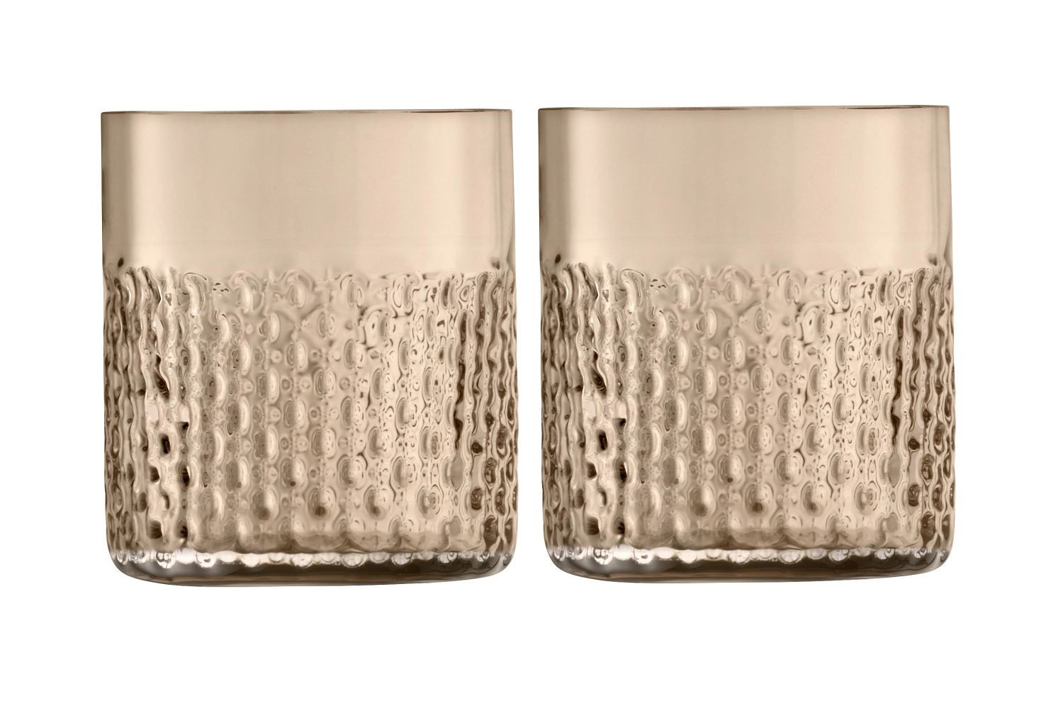 Picture of LSA - 2er Set Wicker Drinking Glasses 330 ml taupe