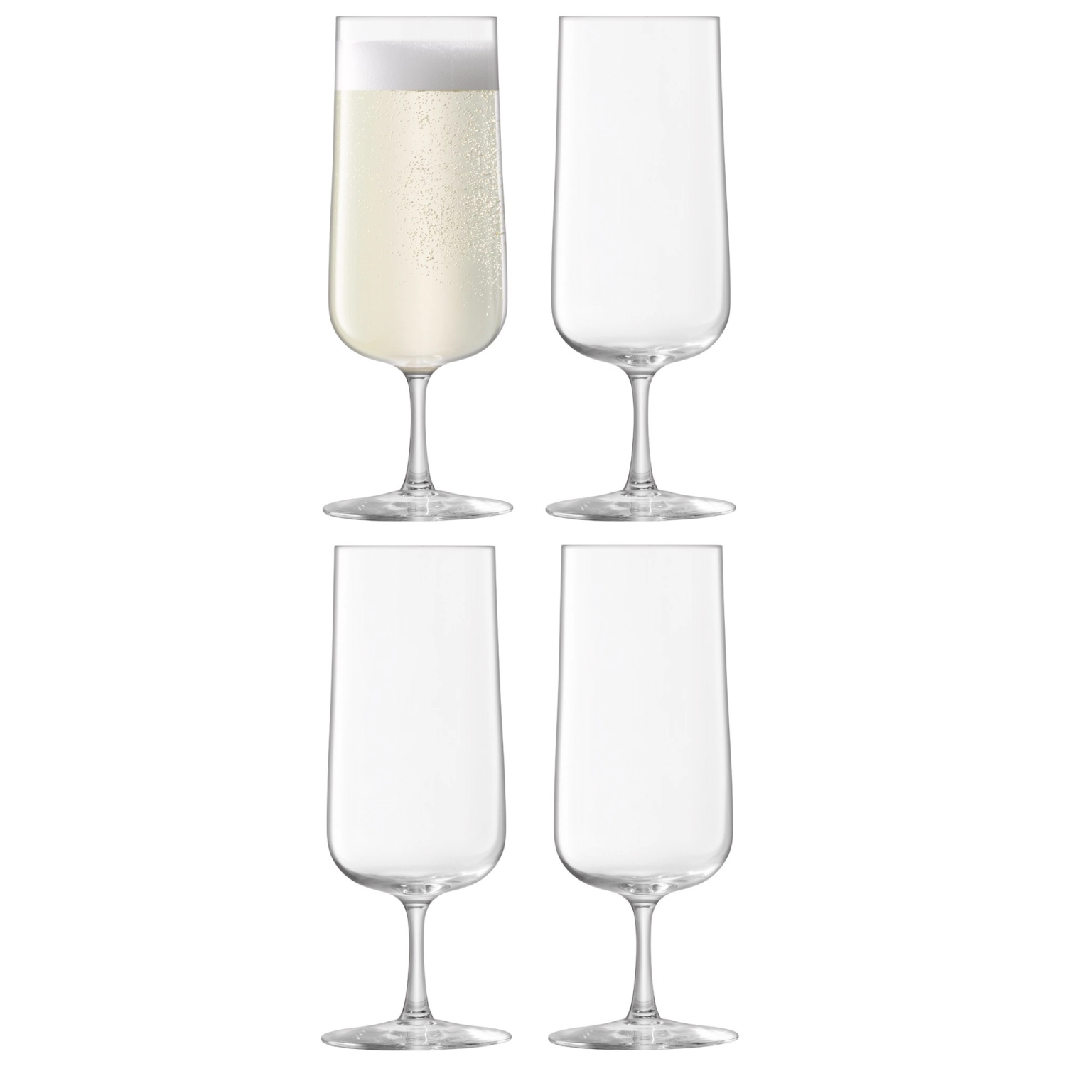 Image de LSA - 4er Set Arc flûte à champagne 240 ml clair