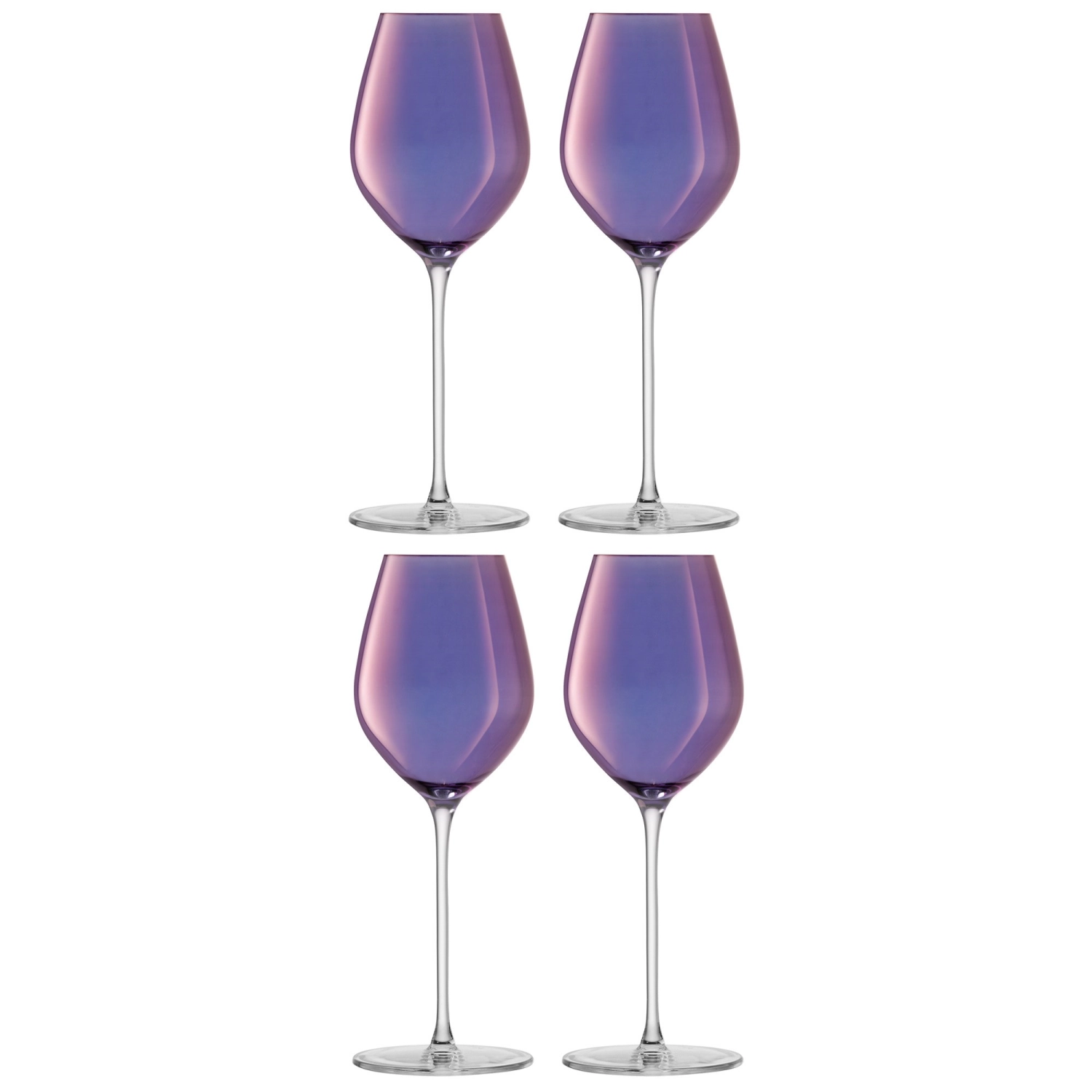 Image de LSA - 4er Set Aurora verre à champagne 285 ml polar violet