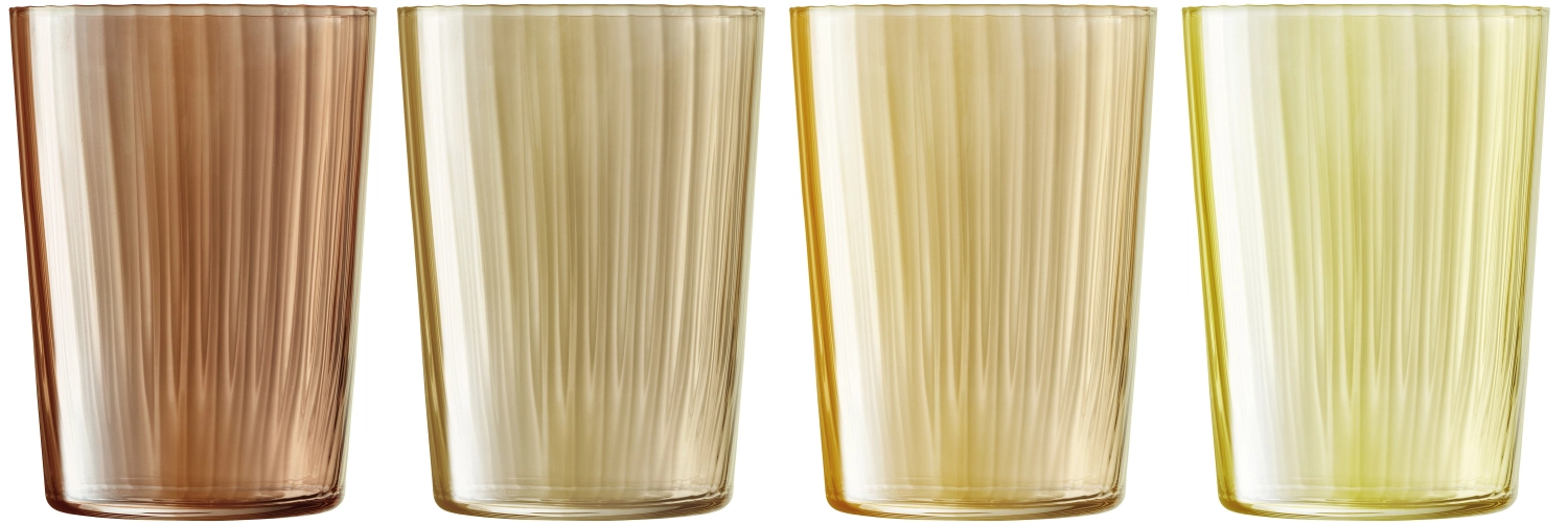 Image de LSA - 4er Set Gems Longdrinkglas 560 ml ambre assort.