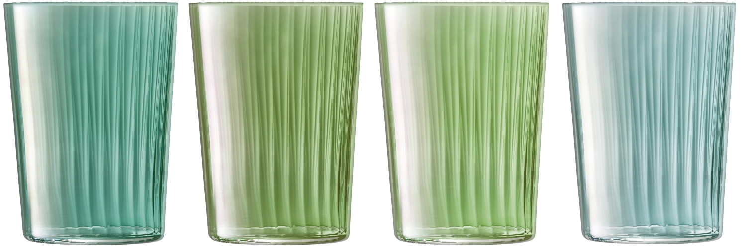 Image de LSA - 4er Set de verres long drink 560 ml vert jade assortis
