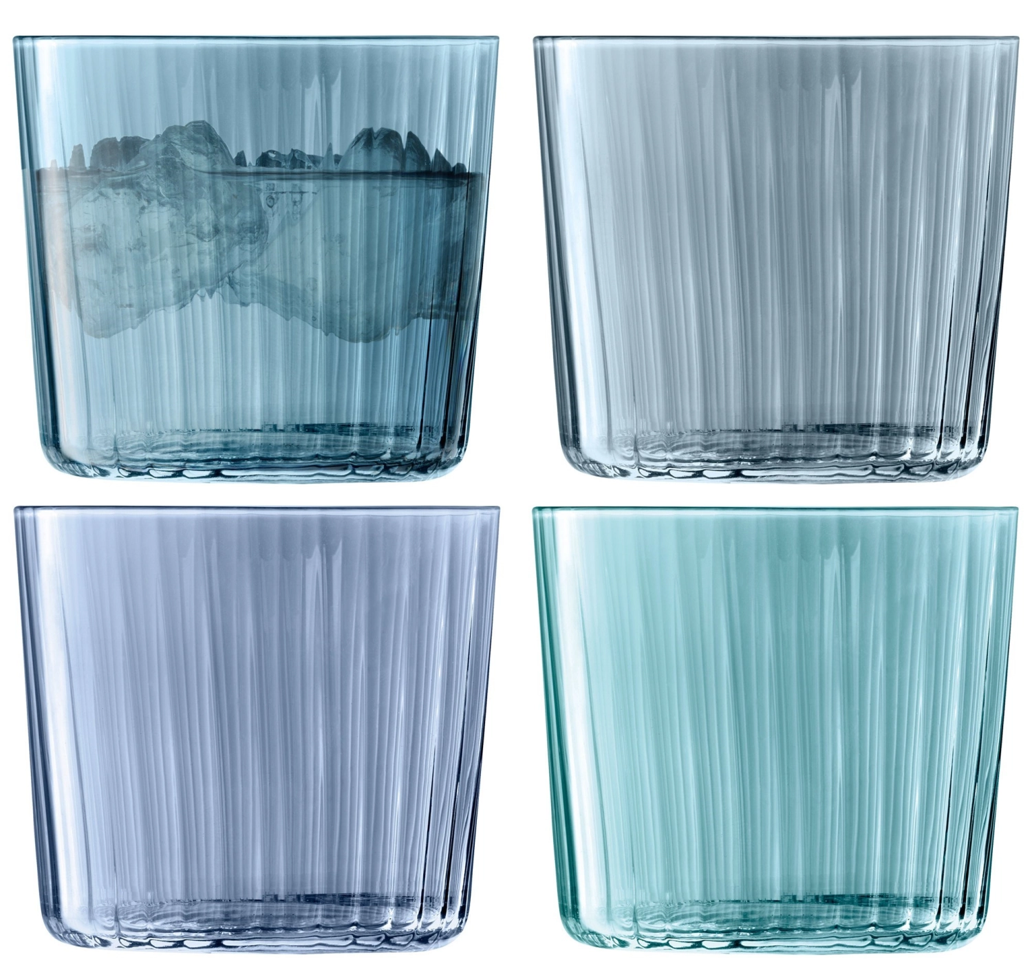 Bild von LSA - 4er Set Gems Trinkbecher 310 ml saphir assort.