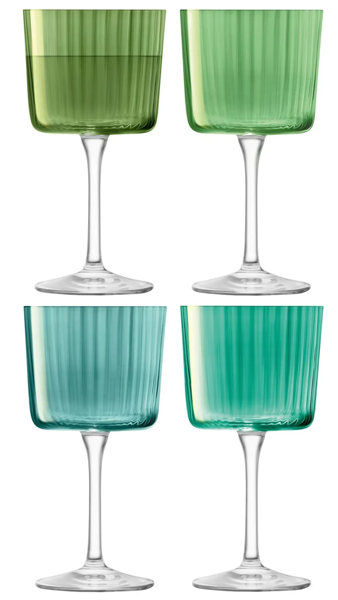 Bild von LSA - 4er Set Gems Weinglas 250 ml jade assort.