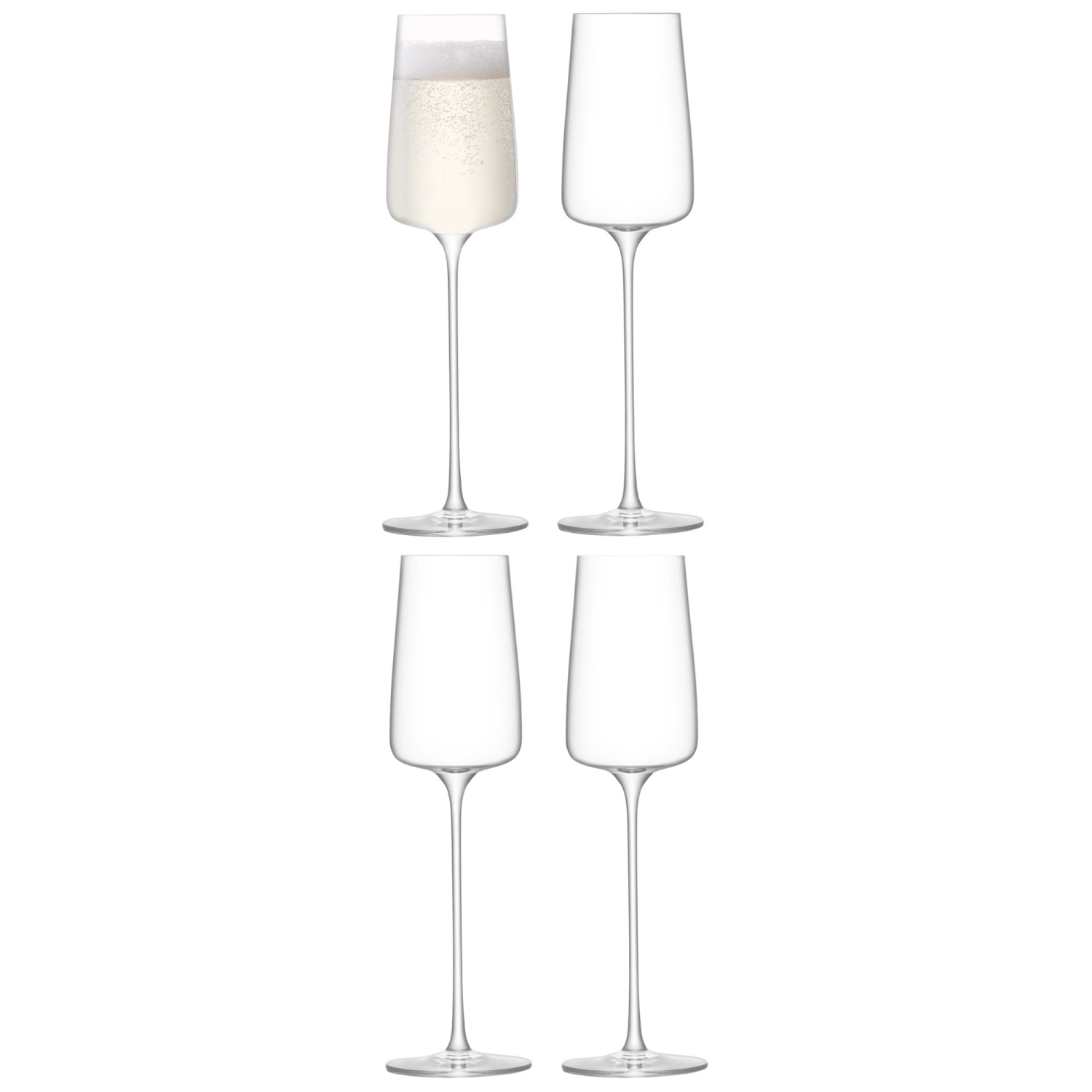 Bild von LSA - 4er Set Metropolitan Champ.flute 230 ml klar