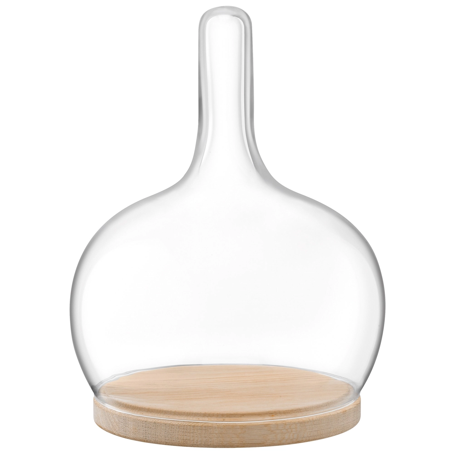 Bild von LSA - Cloche Glocke mit Eichenplatte D 19.5 cm H 25.5 cm