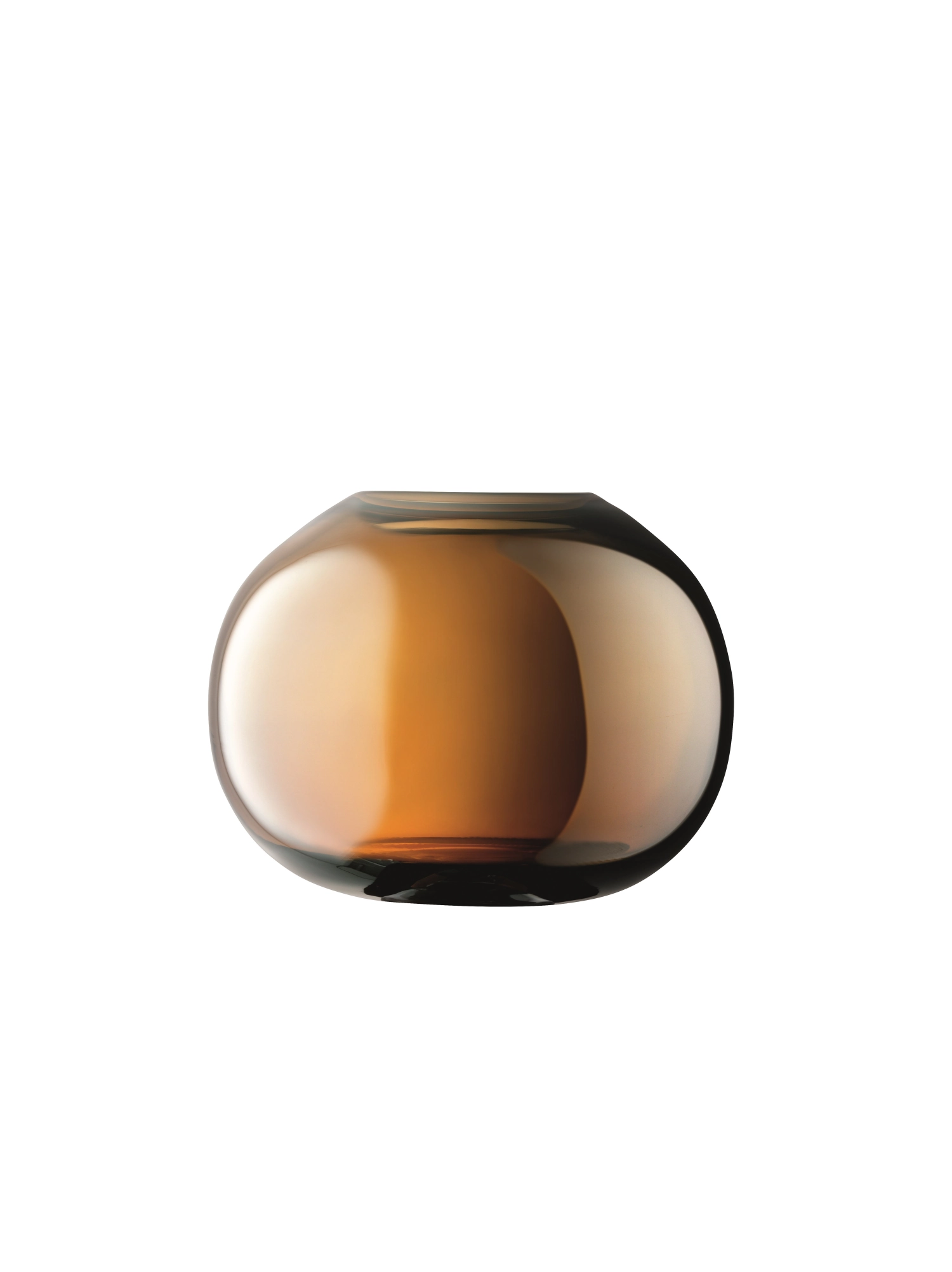 Image de LSA - Vase Époque H 13.5 cm ambre lustre