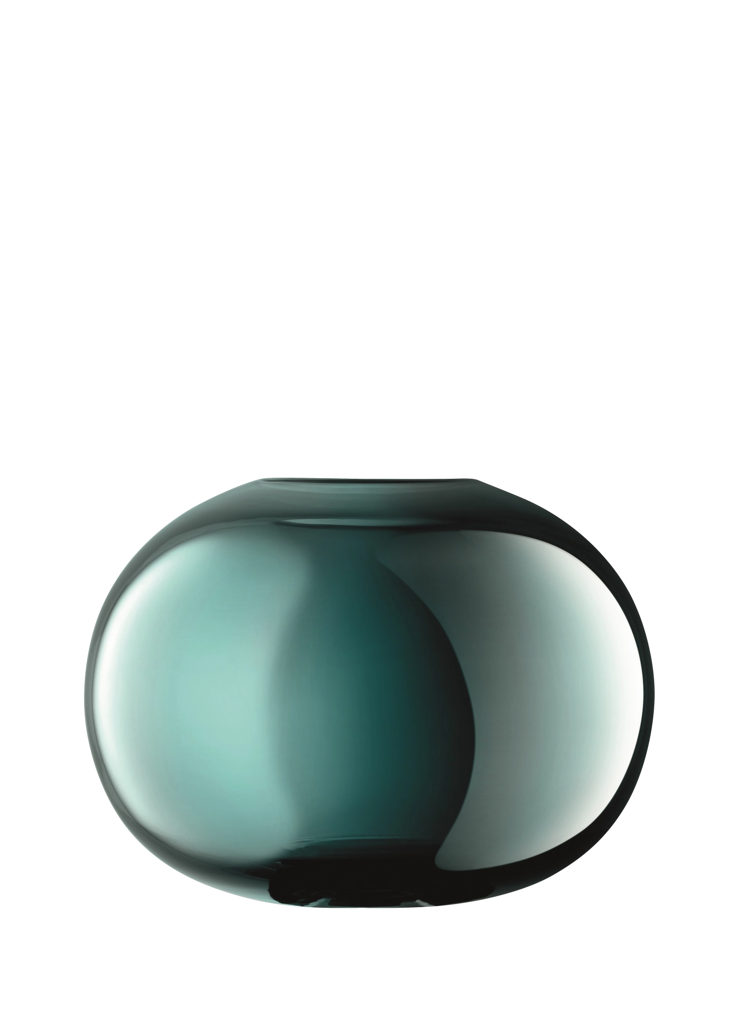 Image de LSA - Vase Époque H 18 cm bleu paon lustre