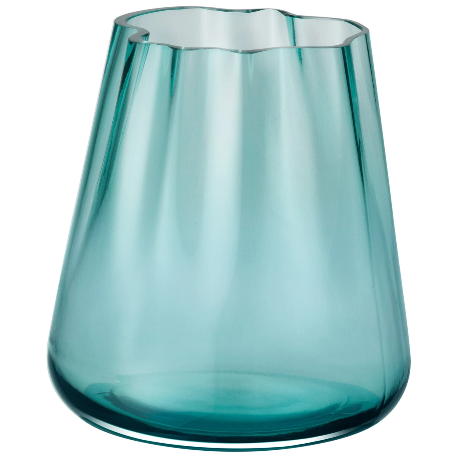 Image de LSA - Vase/Lanterne Lagoon H 18.5 cm opale vert océan