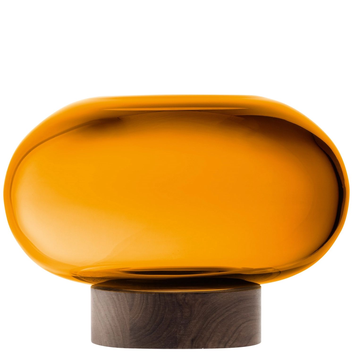 Immagine di LSA - Oblate Vaso Lanterna D 28 cm H 19.5 cm ambra noce