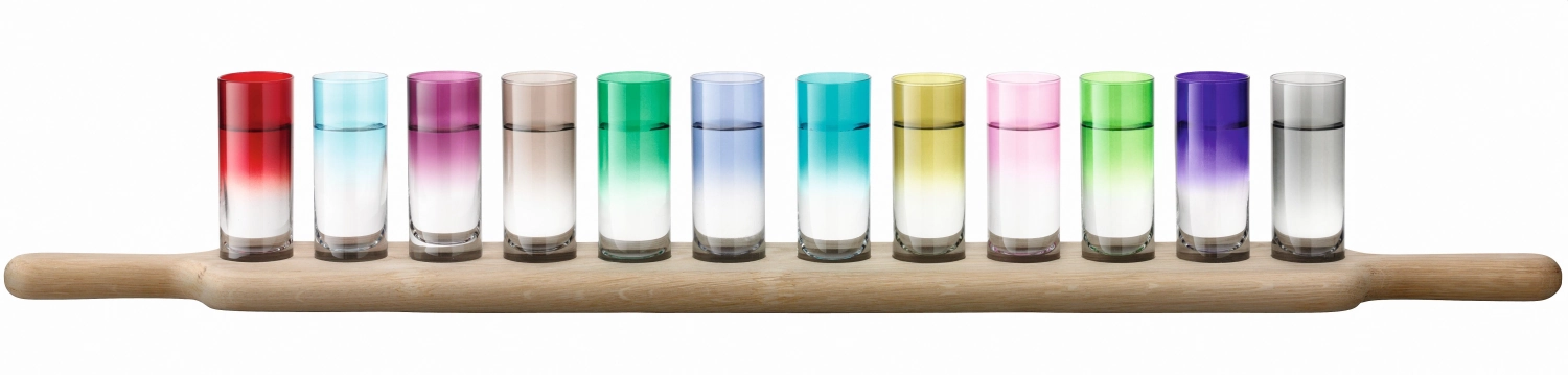Bild von LSA - Paddle Grand Wodka Set Unterteil aus Eiche L 77 cm farblic