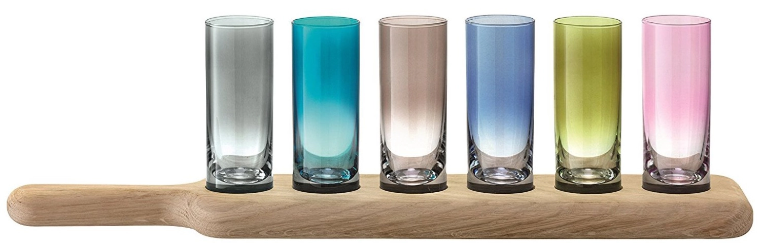 Image de LSA - Paddle Vodka Set Base en chêne L 40 cm assort.