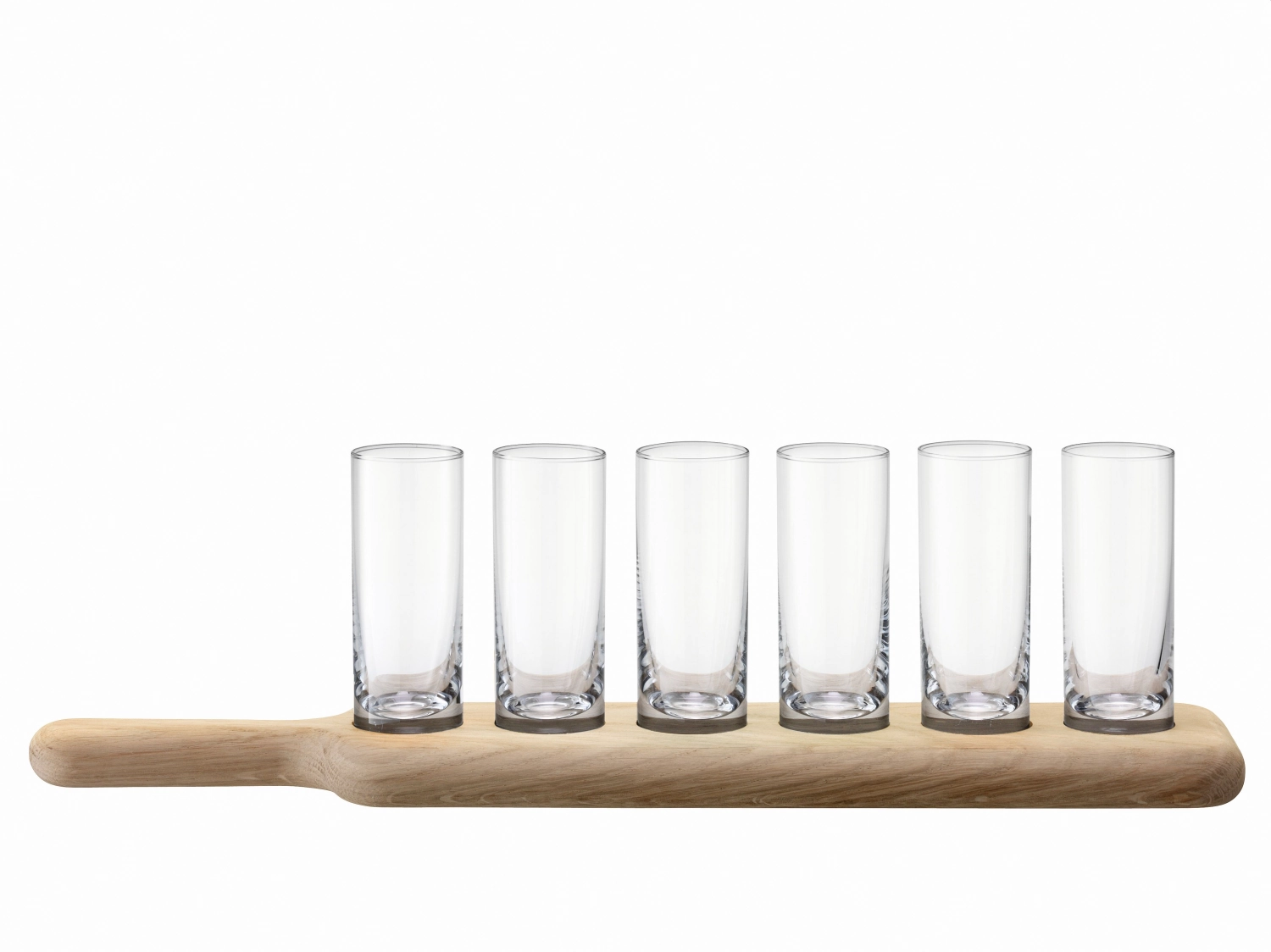 Bild von LSA - Paddle Wodka Set Unterteil aus Eiche L 40 cm transparent