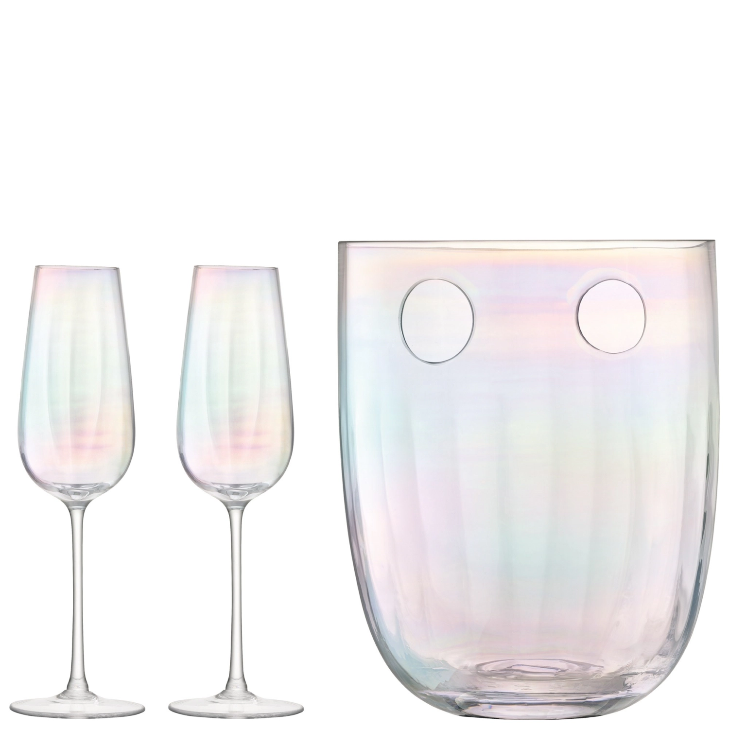 Bild von LSA - Pearl Champagner-Set 250 ml H 24.5 cm perlmutt