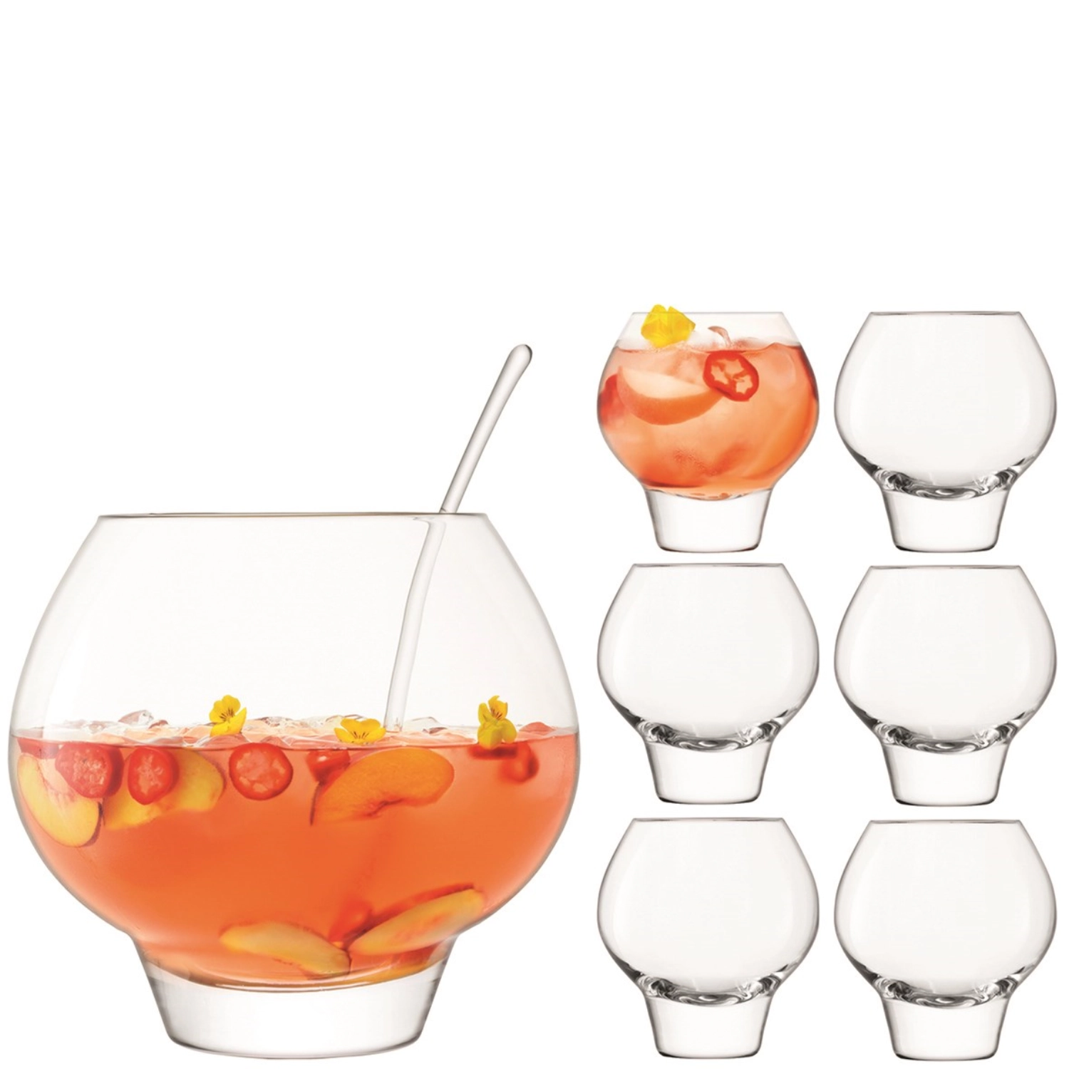Bild von LSA - Rum Punch Bowle-Set transparent