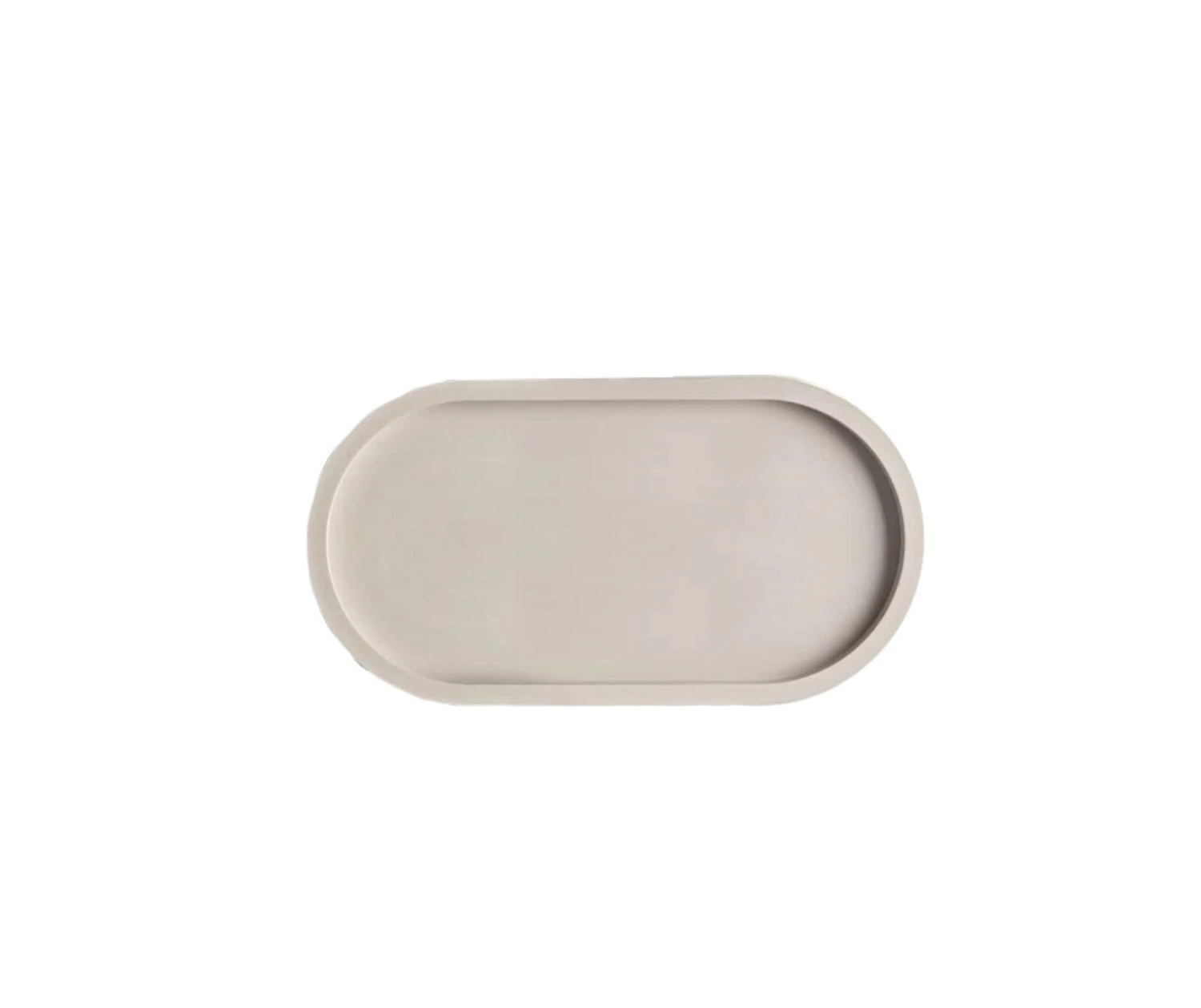Image de Nordesign - Plateau décoratif en béton Light Grey 18 x 9.5 x 1.7 cm