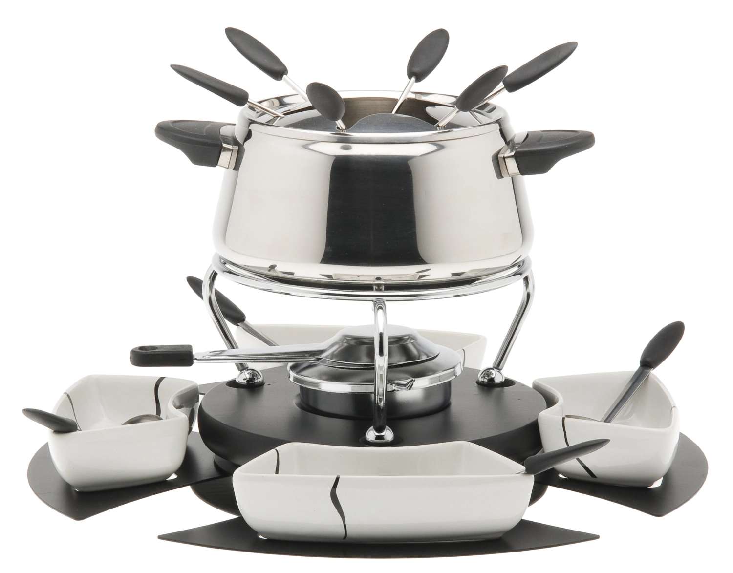 Bild von Nouvel - Fondue Set Bianca für Gemüse und Fleisch 18-teilig
