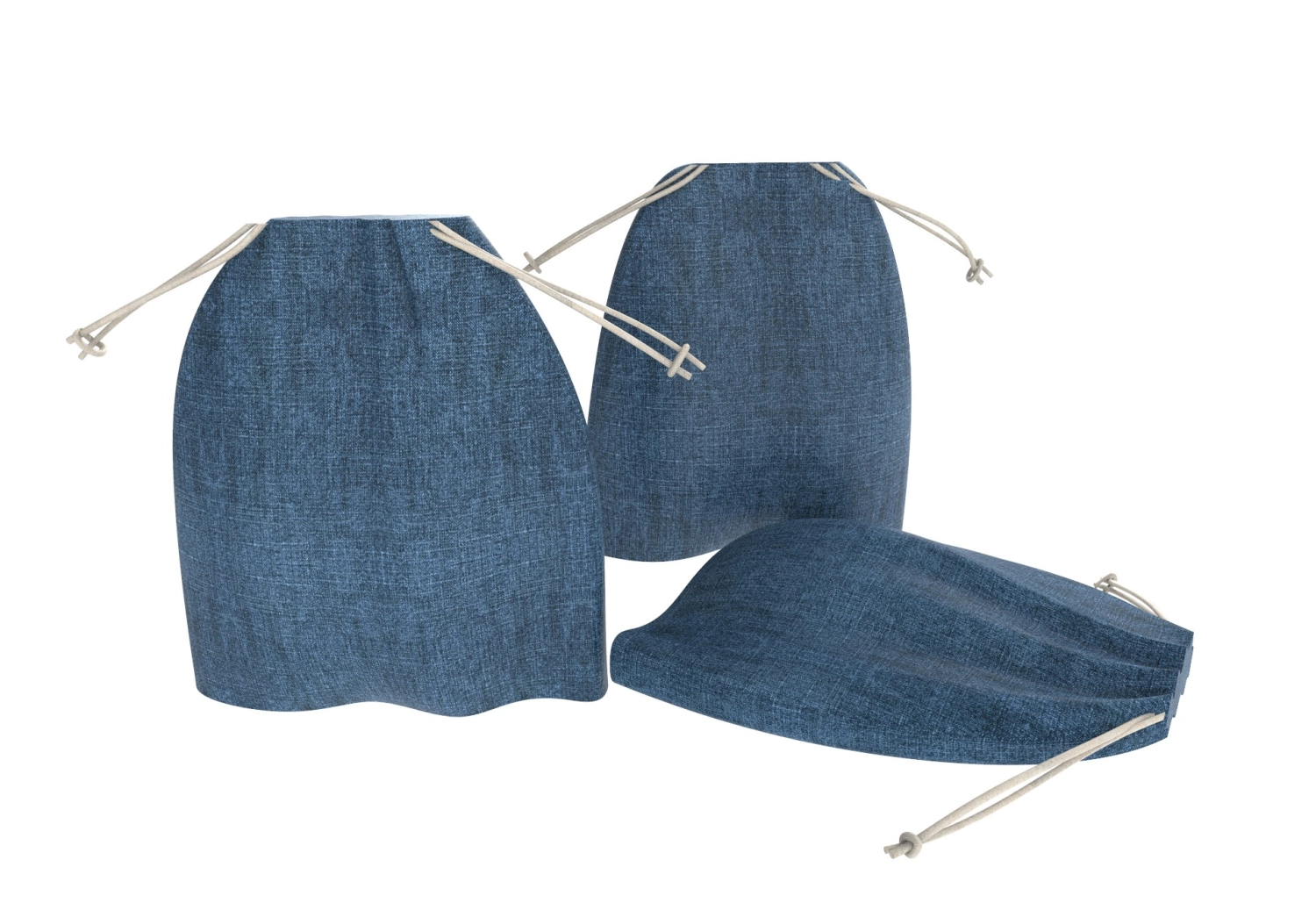 Picture of Nuts Innovations - 3er Set Fruit and Vegetable Bags Jeans