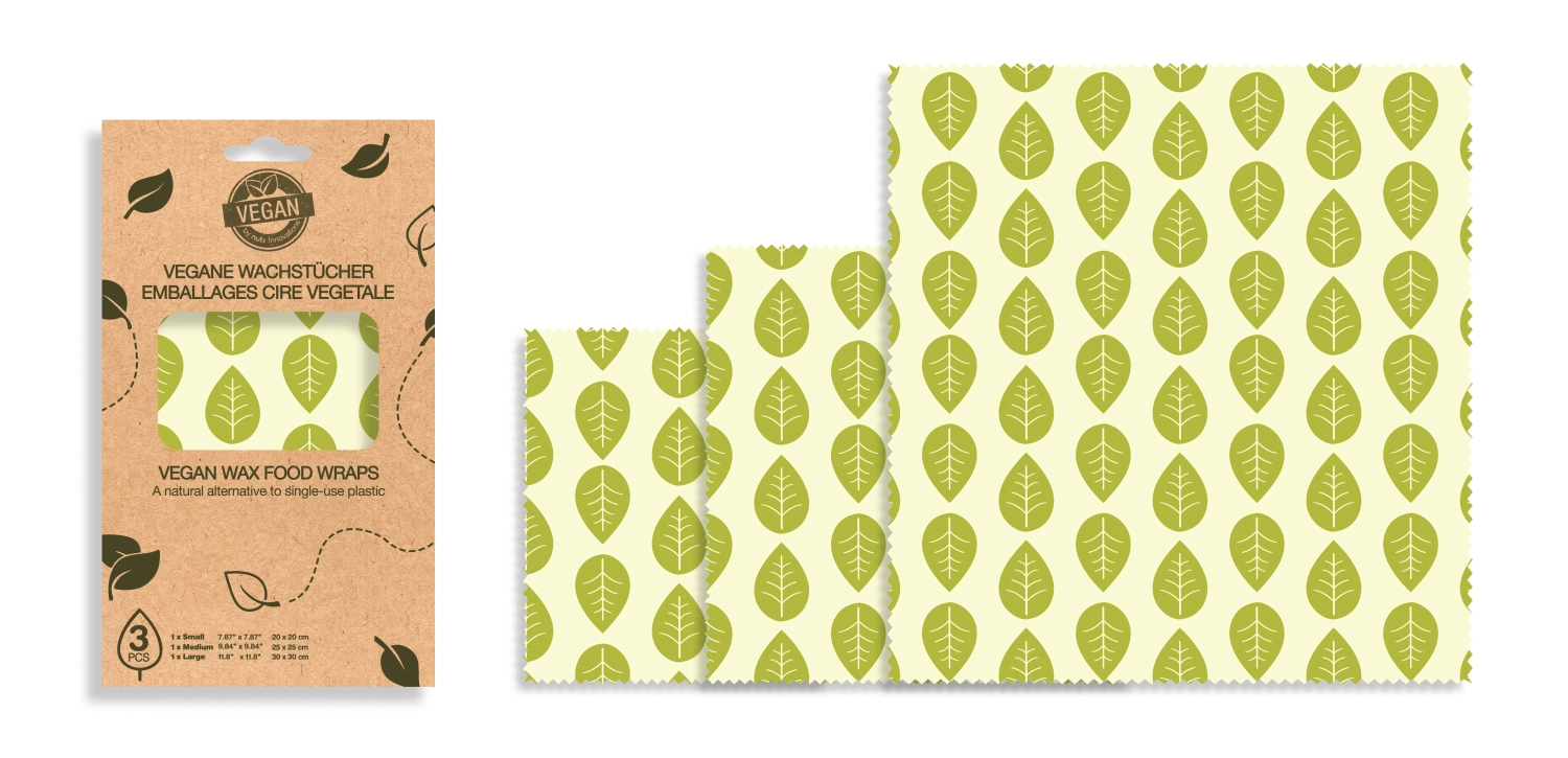 Bild von Nuts Innovations - 3er Set Pflanzenwachstuch vegan 30 x 30 25 x 25 20 x 20 cm