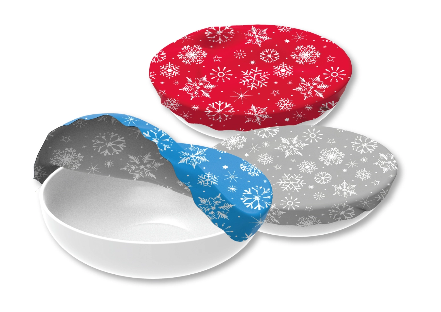 Image de Nuts Innovations - 3er Set Couvercles en tissu Édition Hiver non ciré