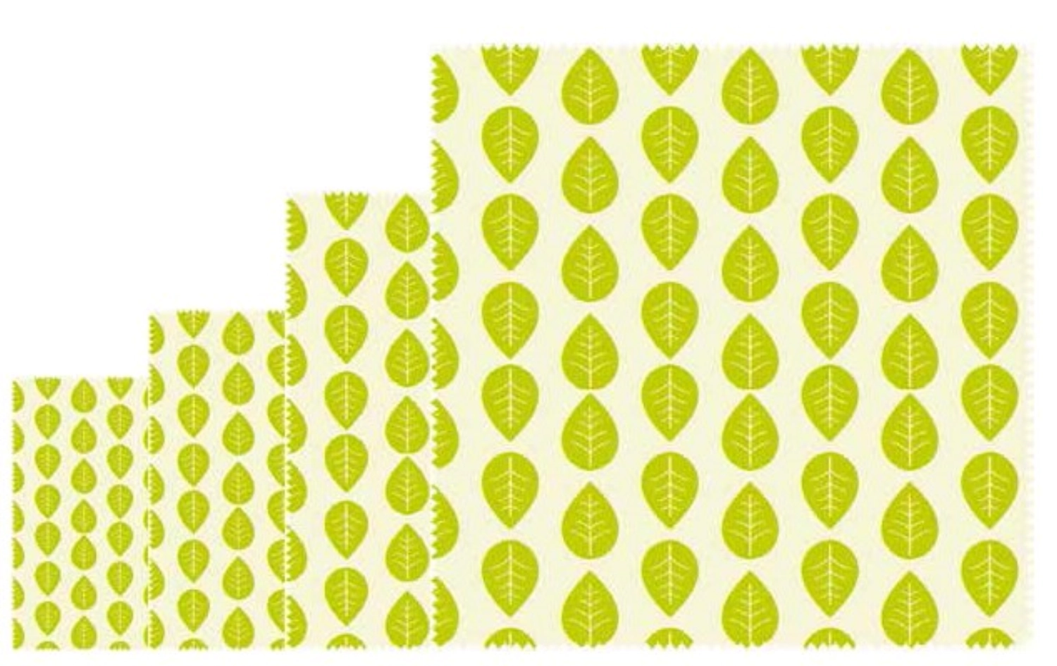Bild von Nuts Innovations - 4er Set Pflanzenwachstuch vegan 16 x 16 18 x 20 25 x 28 33 x 35.5 cm