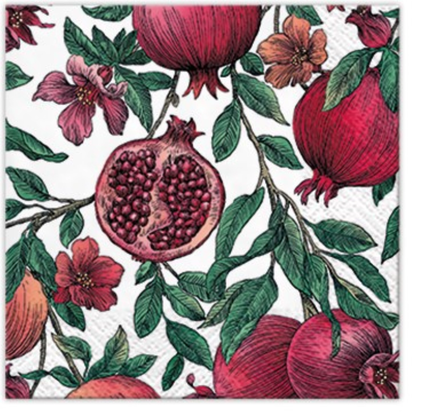 Bild von PAW - Servietten Cocktail 20x Granatapfel 25 x 25 cm