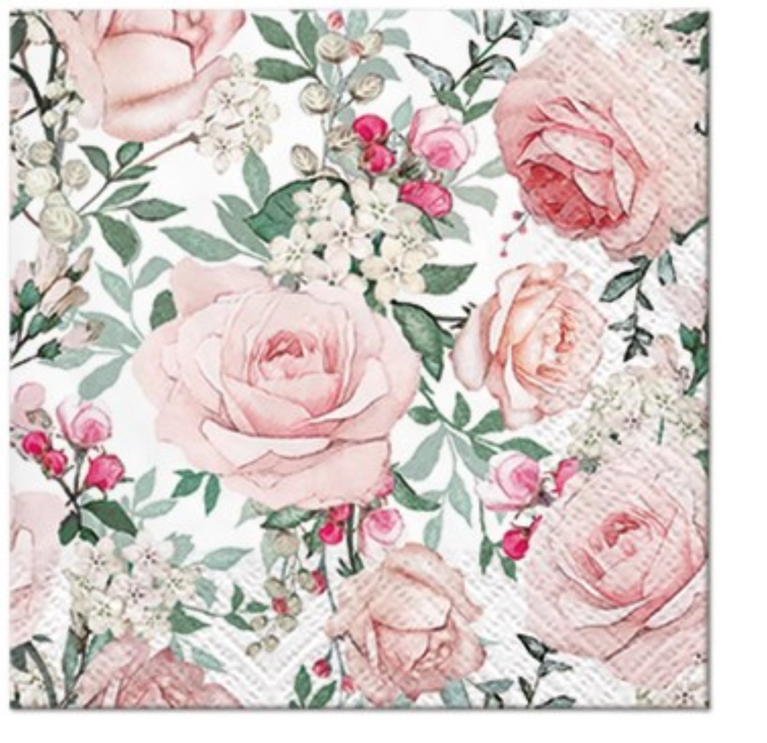 Bild von PAW - Servietten Cocktail 20x Rosen 25 x 25 cm