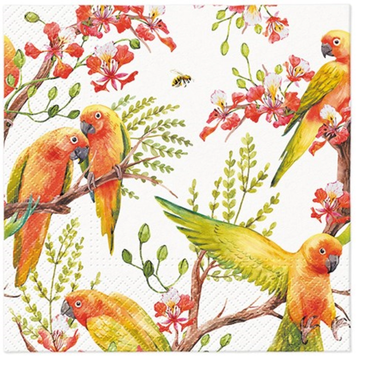 Image de PAW - Serviettes Lunch 20x Oiseaux exotiques 33 x 33 cm