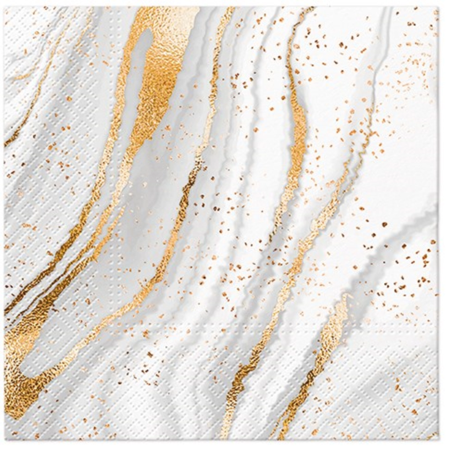 Immagine di PAW - Tovaglioli Lunch 20x Effetto Marmo oro 33 x 33 cm