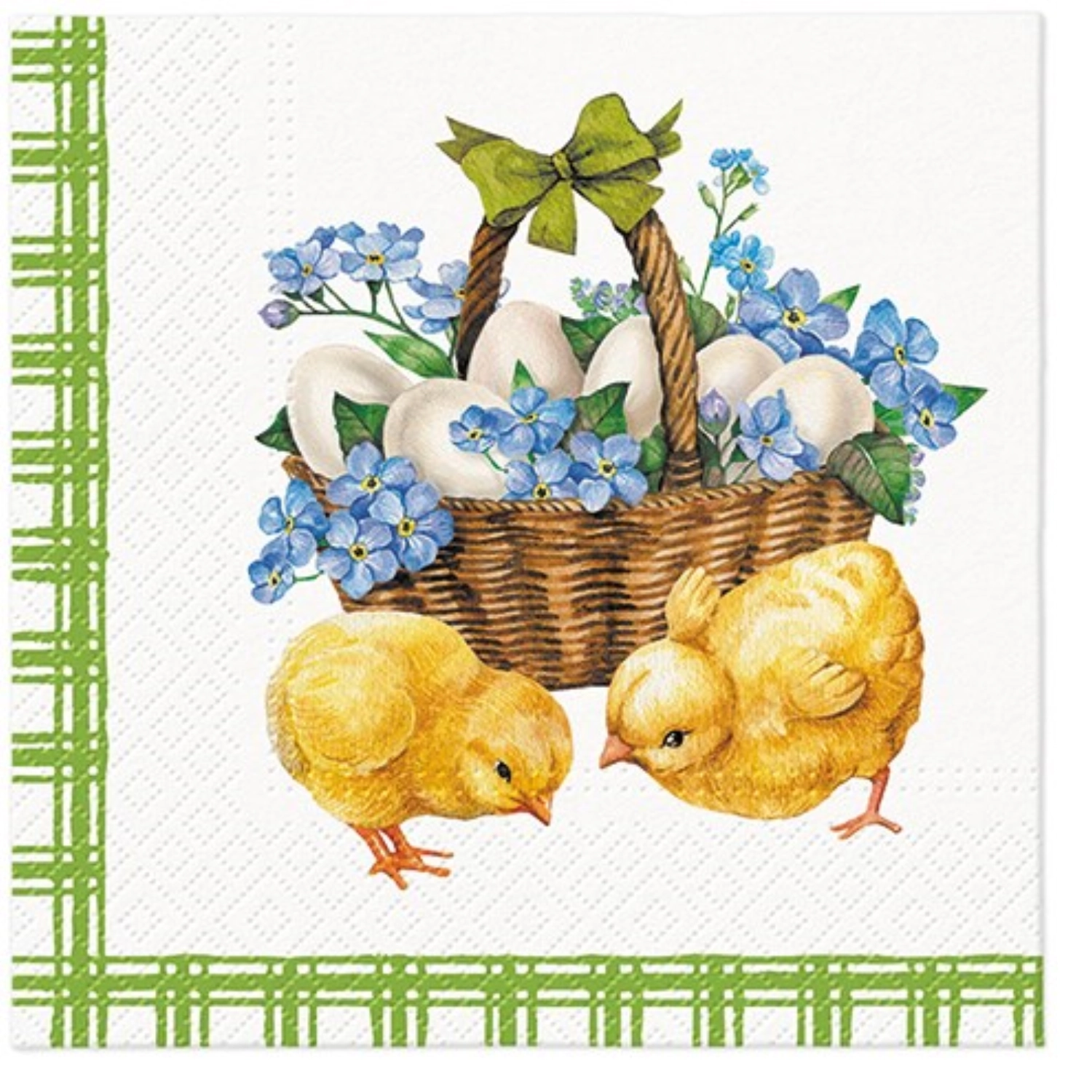 Image de PAW - Serviettes Déjeuner 20x Pâques Poules 33 x 33 cm