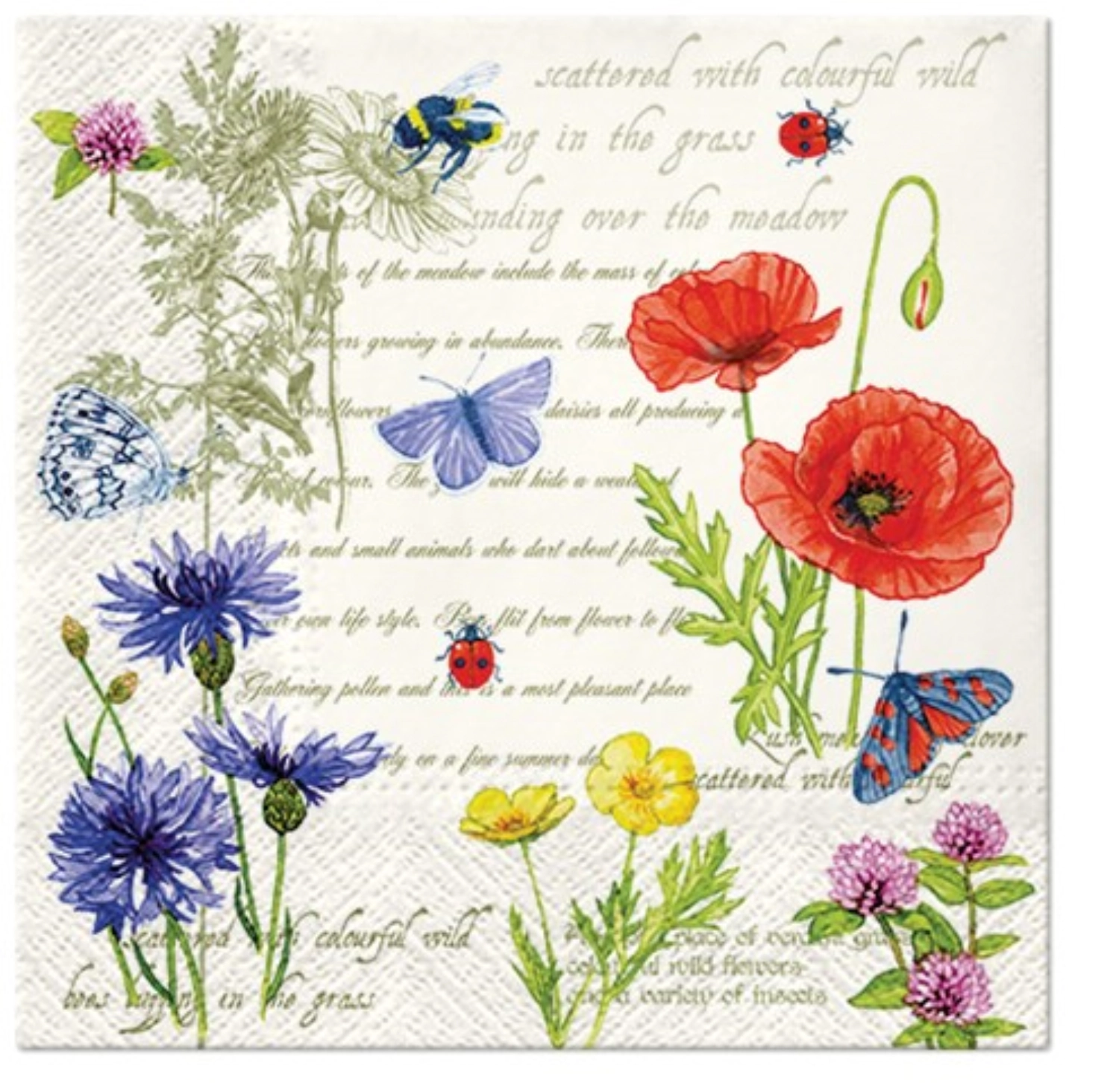 Bild von PAW - Servietten Lunch 20x Vintage Sommer 33 x 33 cm
