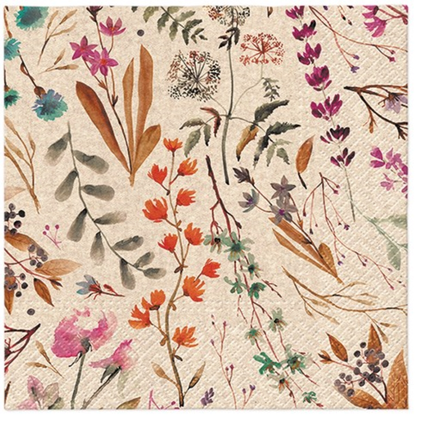 Bild von PAW - Servietten Lunch 20x We care Dried floral bouquet 33 x 33 cm