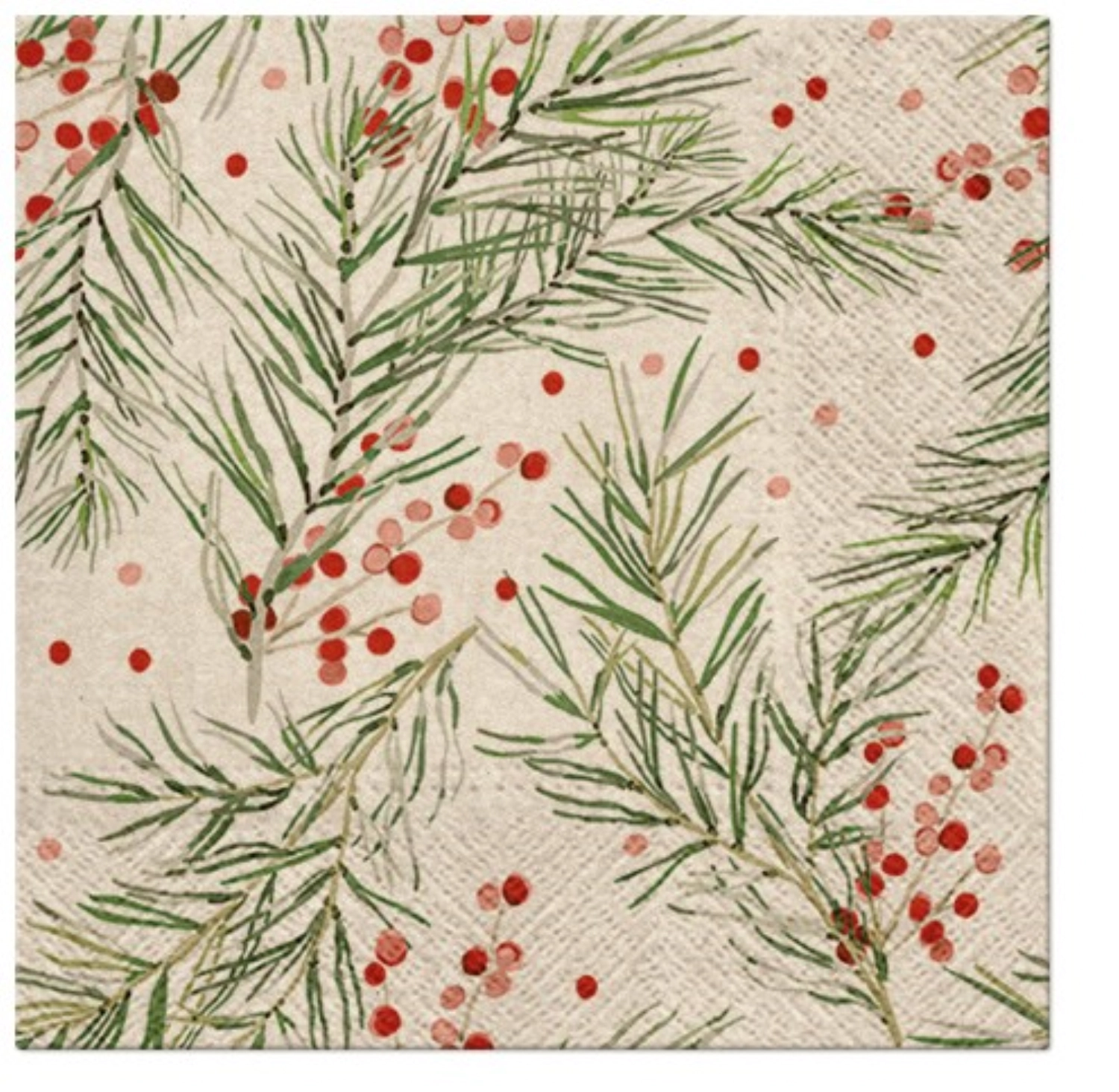 Bild von PAW - Servietten Lunch 20x We care Springs holly 33 x 33 cm