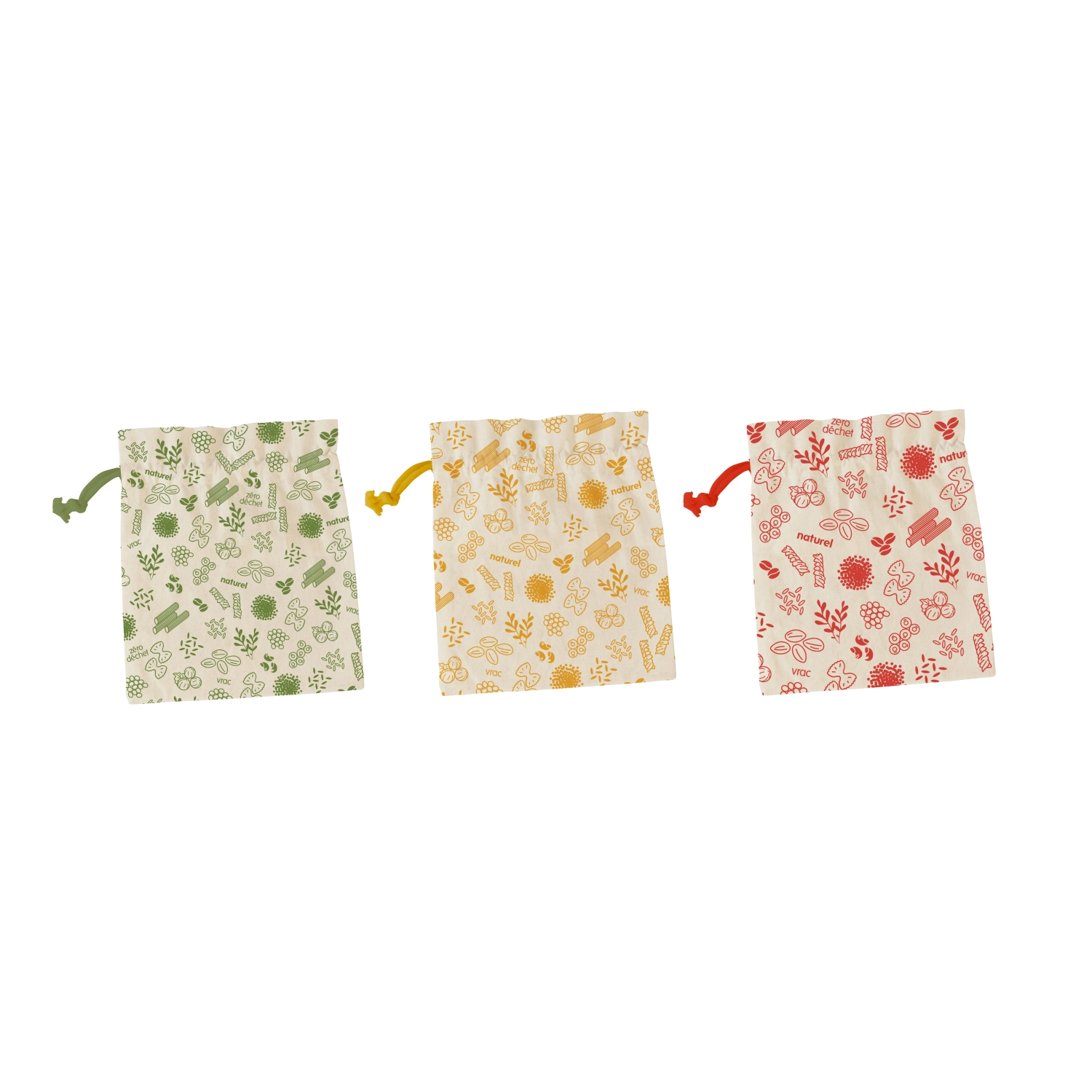 Immagine di Pebbly - 3er Set Sacchetti di Stoffa 20 x 25 cm