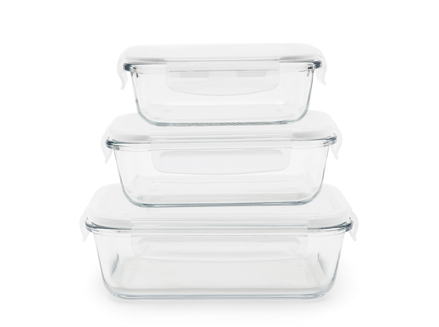 Picture of Pebbly - 3er Set Storage Container with Valve Rectangular 1 l 65 cl 40 cl