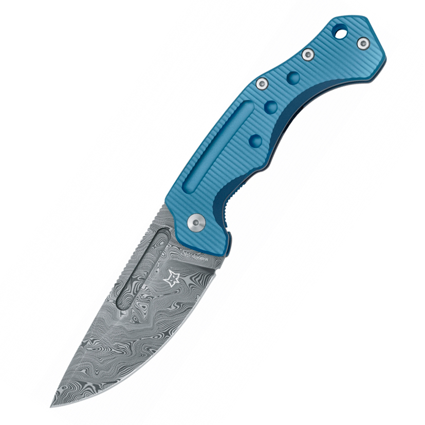 Image de Fox Knives - Desert Fox Damascus Blue