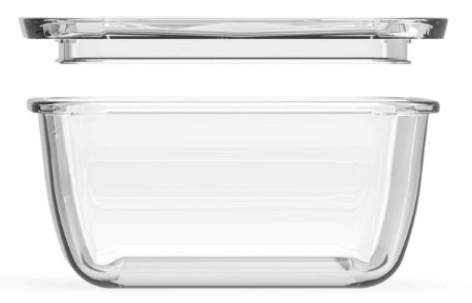 Bild von Pebbly - Glas Vorratsdose m. Glasdeckel 17 x 12.5 x 9 cm 1L