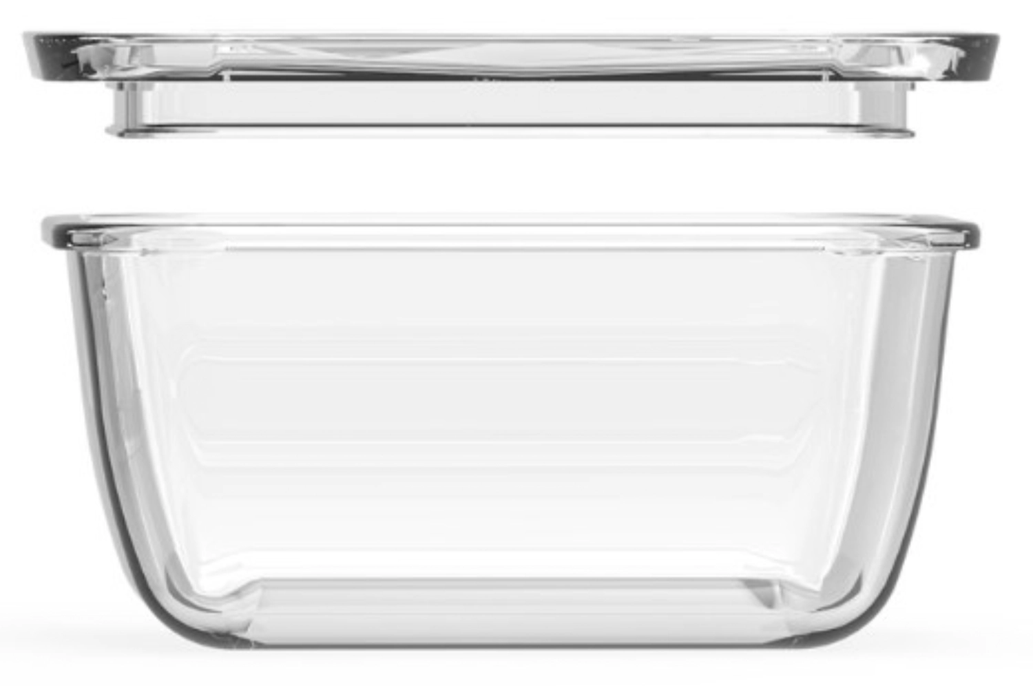Bild von Pebbly - Glas Vorratsdose m. Glasdeckel 20 x 15 x 10 cm 1.5L