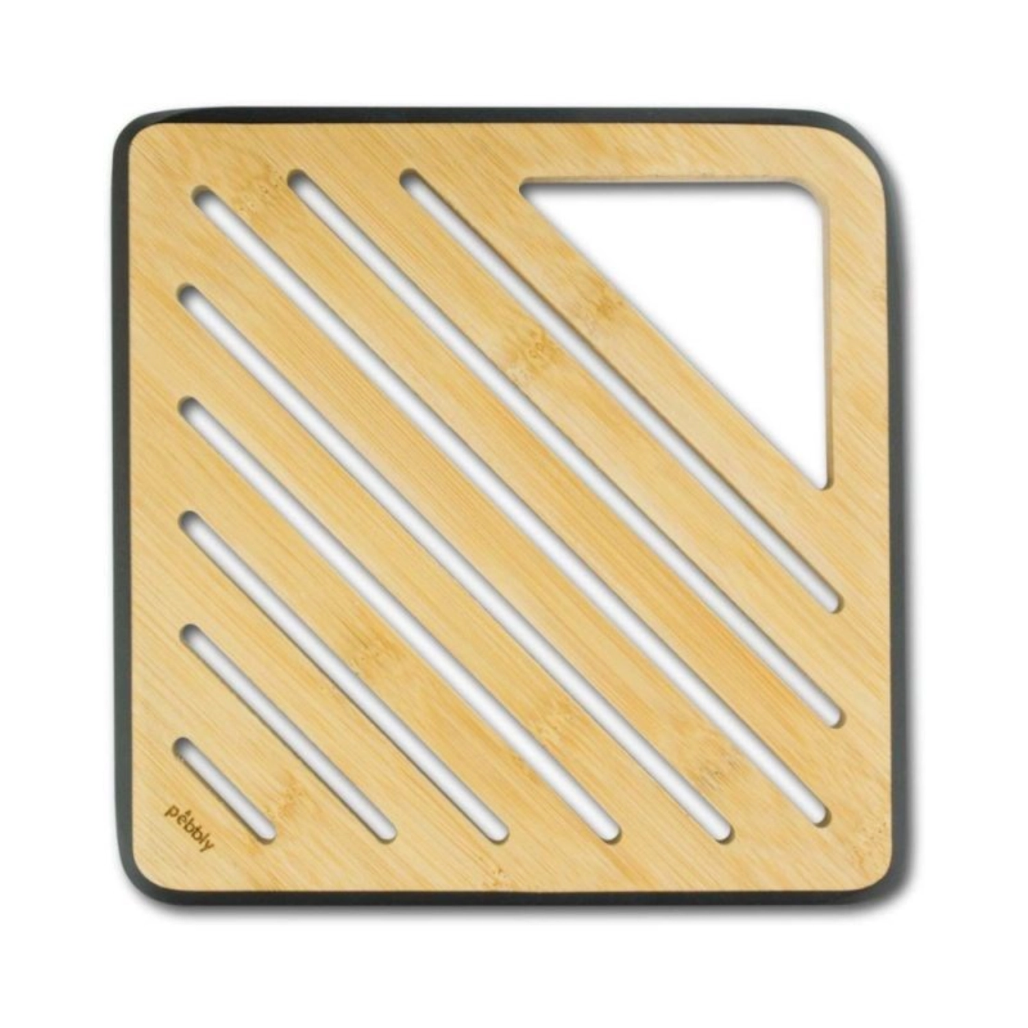 Picture of Pebbly - Bamboo Trivet 20 x 20 cm cream