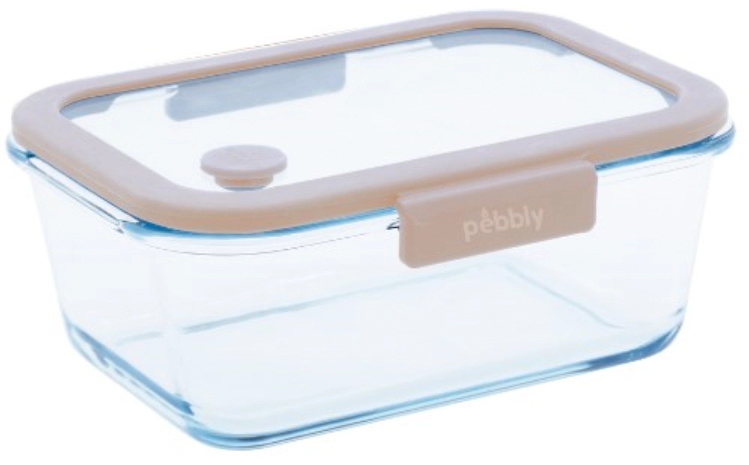 Picture of Pebbly - Vacuum Storage Jar made of Glass 20.4 x 16.3 x 8.5 cm 1.2 l