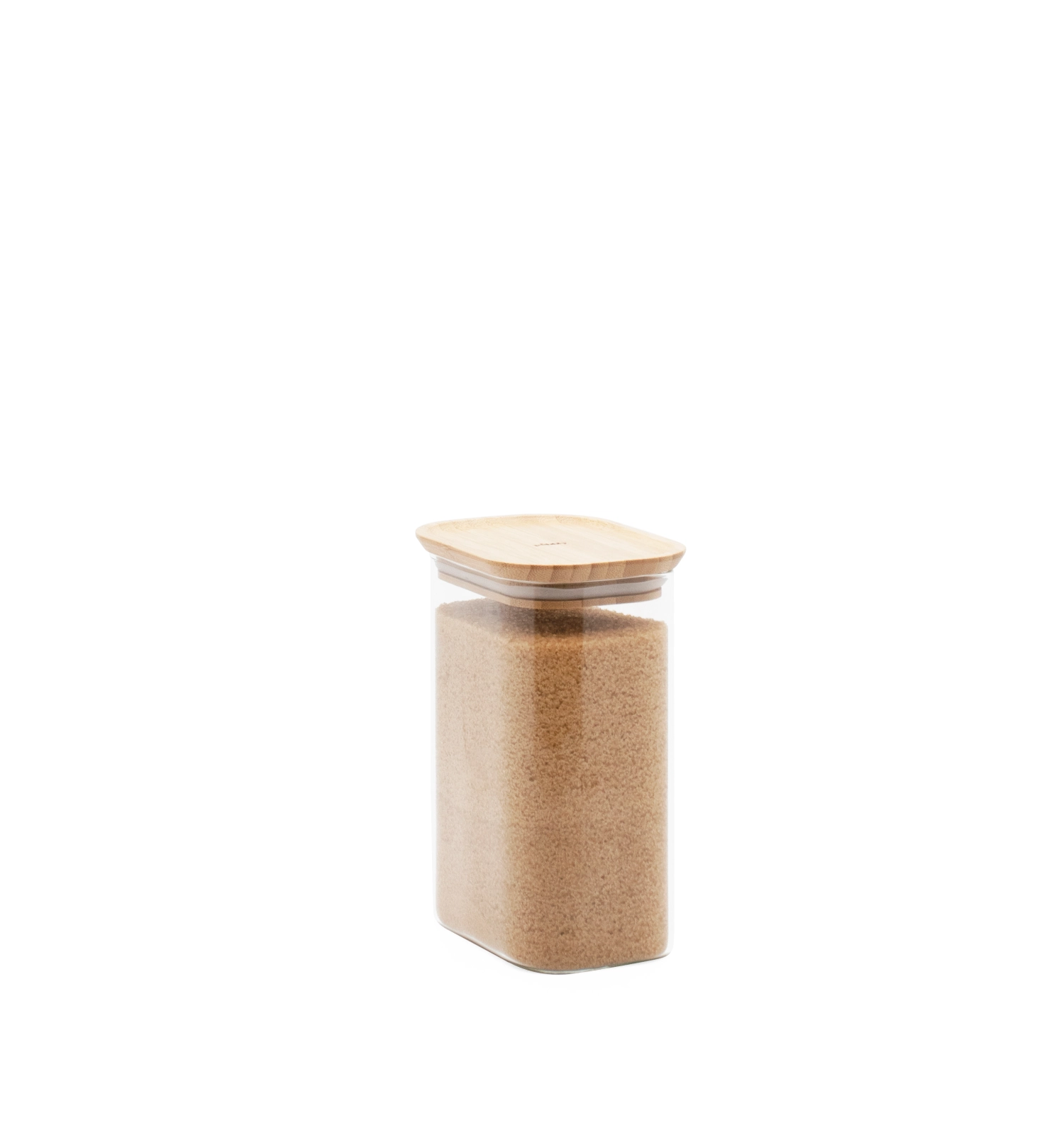 Picture of Pebbly - Storage Jar with Bamboo Lid 12.5 x 8.5 x 18 cm 1.2L