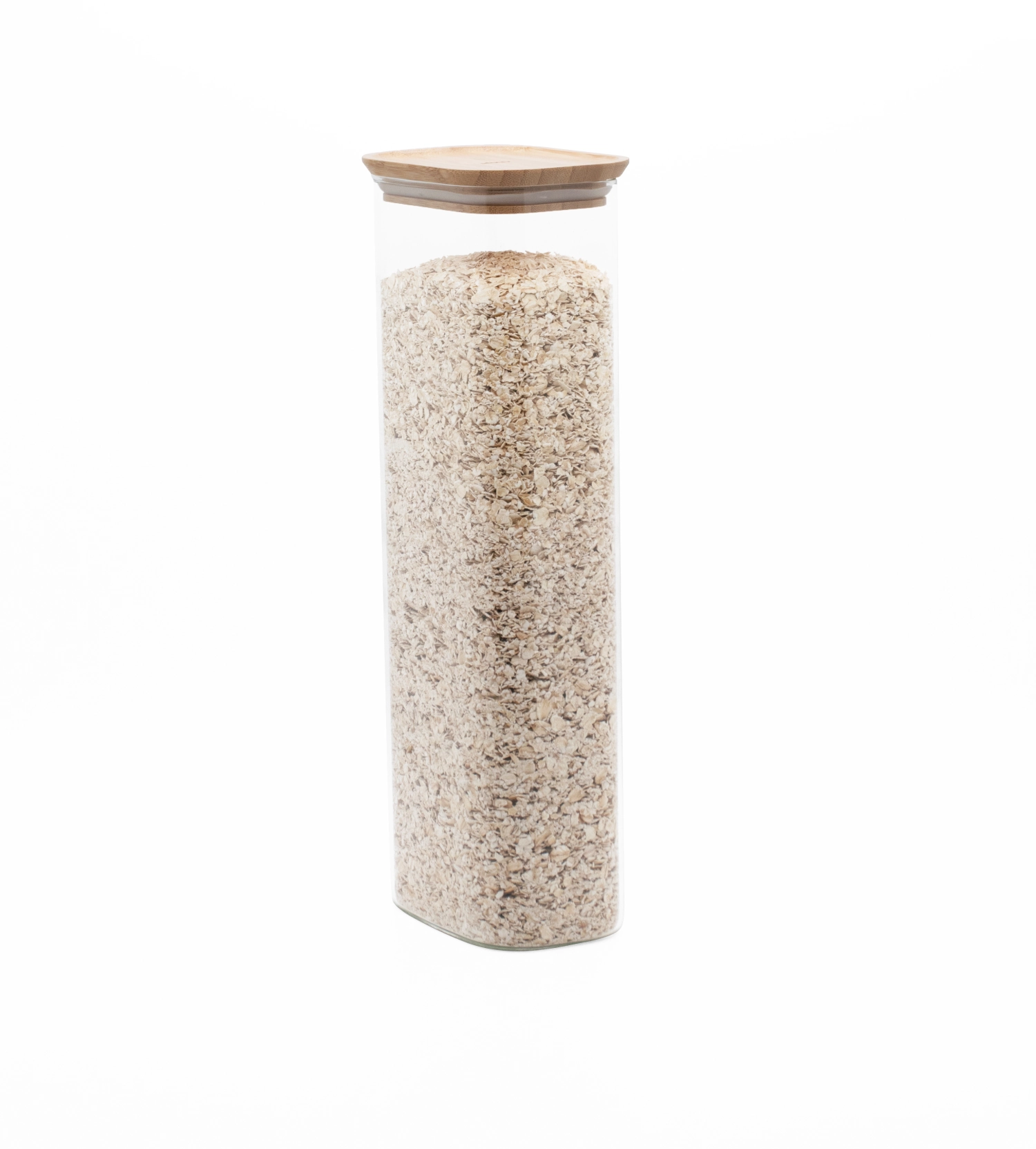 Picture of Pebbly - Storage Jar with Bamboo Lid 12.5 x 8.5 x 35.5 cm 2.6L