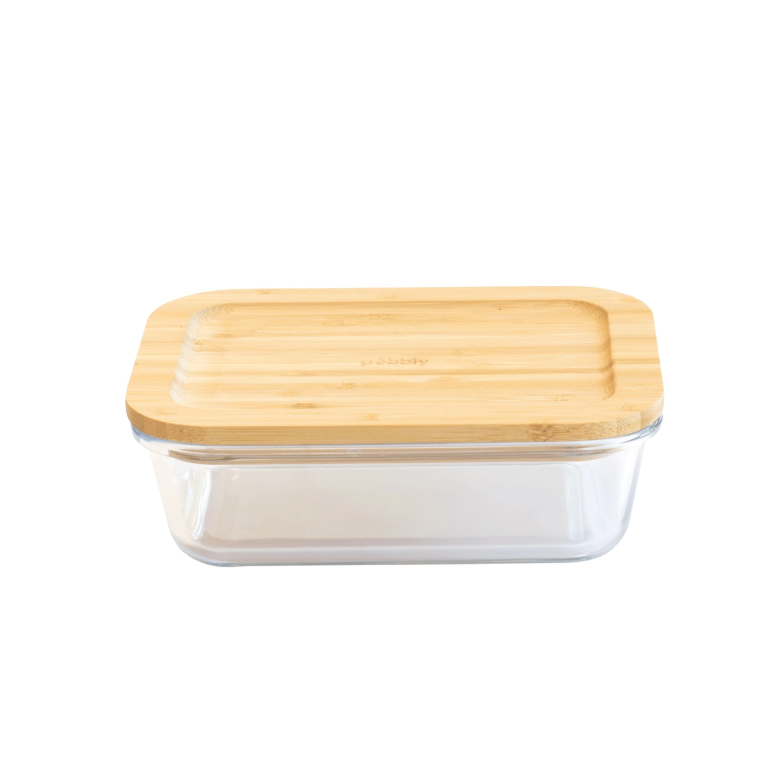 Picture of Pebbly - Storage Jar with Bamboo Lid 1.5 l 22 x 16.5 x 7.5 cm